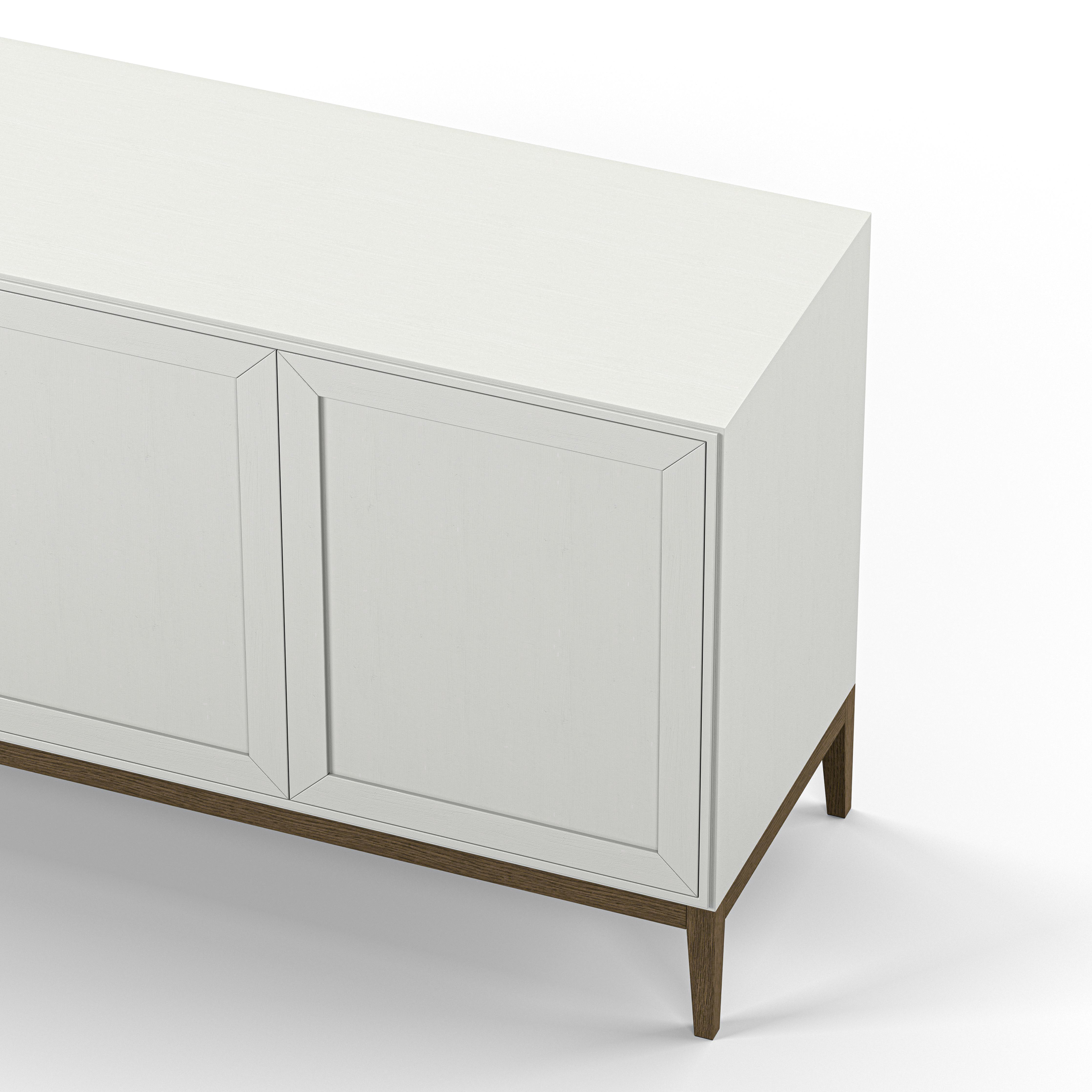 Englesson Skänkar Edge 2.0 Skänk 4-Dörrar #Variant_White & Burned Walnut