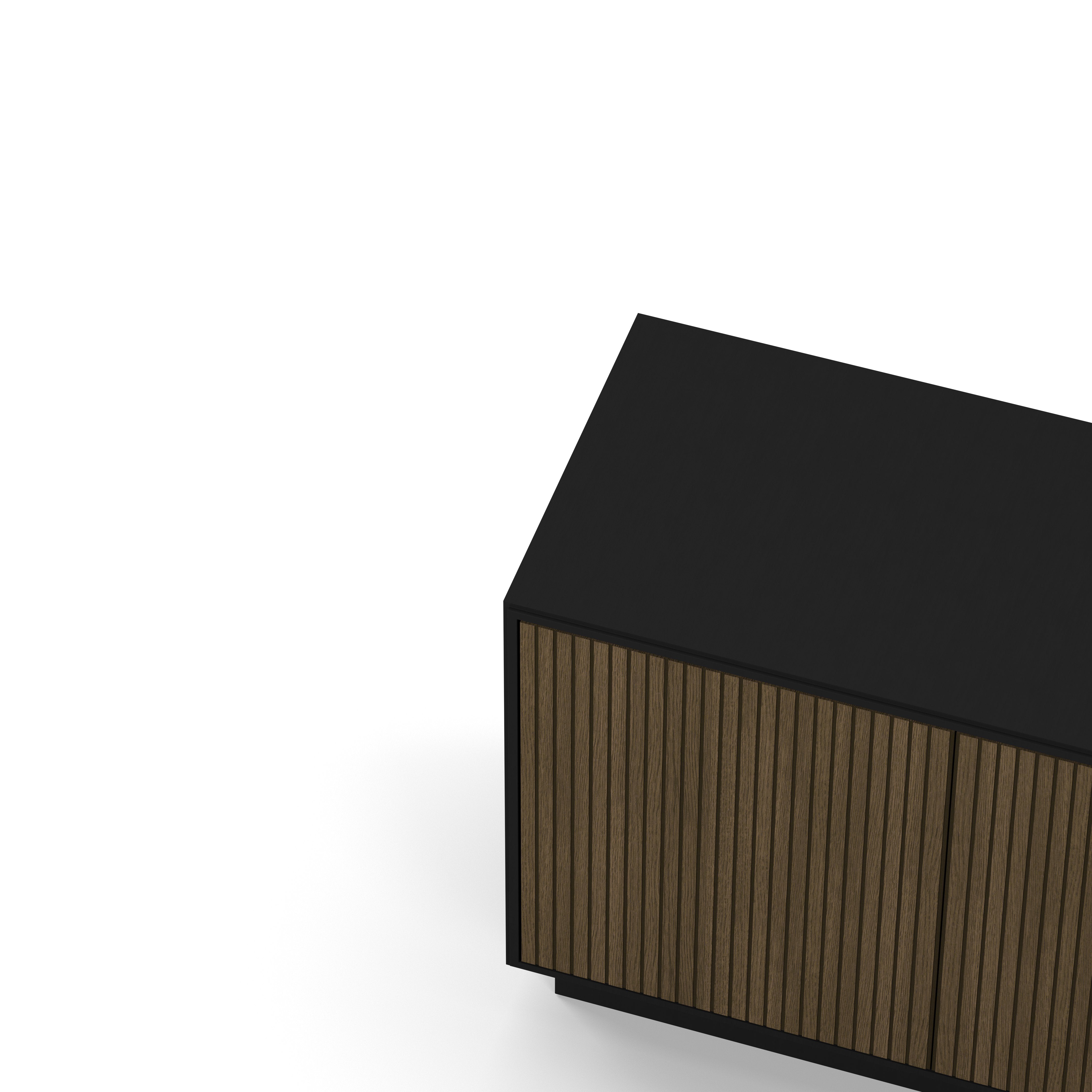 Englesson Skänkar Line Burned Walnut Skänk 2 Dörrar #Variant_Black & Burned Walnut