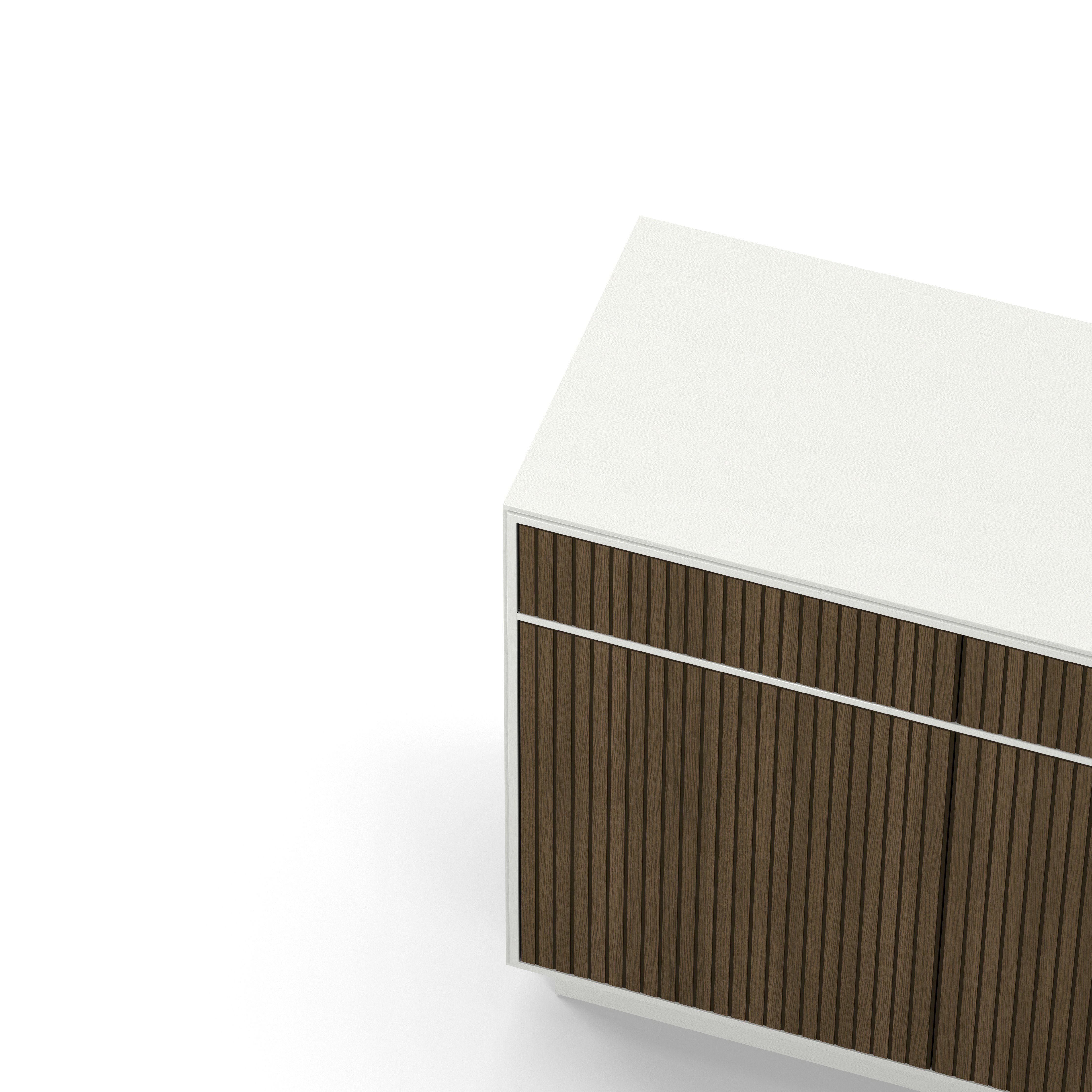 Englesson Skänkar Line Burned Walnut Skänk 2 Dörrar Hög #Variant_White & Burned Walnut