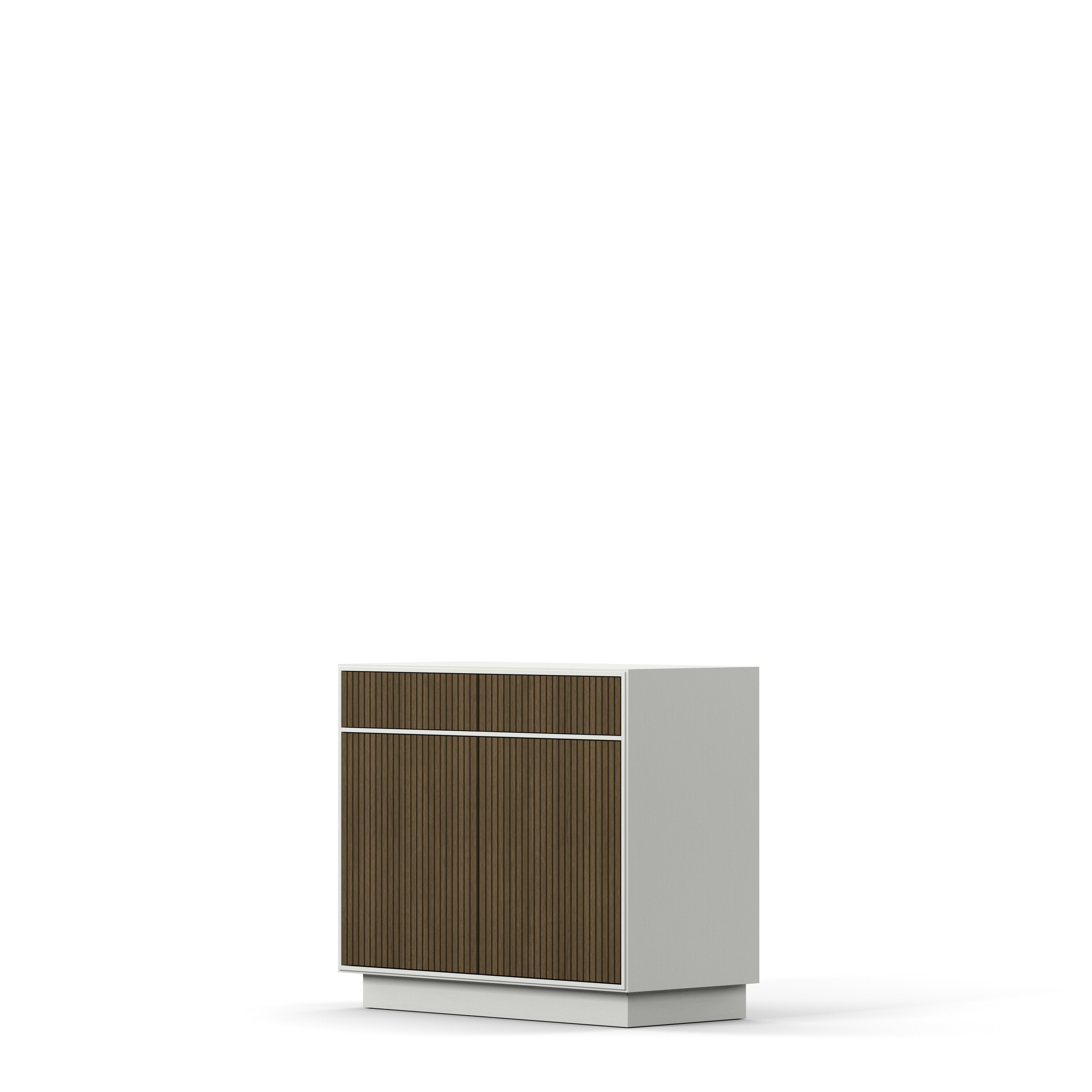 Englesson Skänkar Line Burned Walnut Skänk 2 Dörrar Hög #Variant_White & Burned Walnut