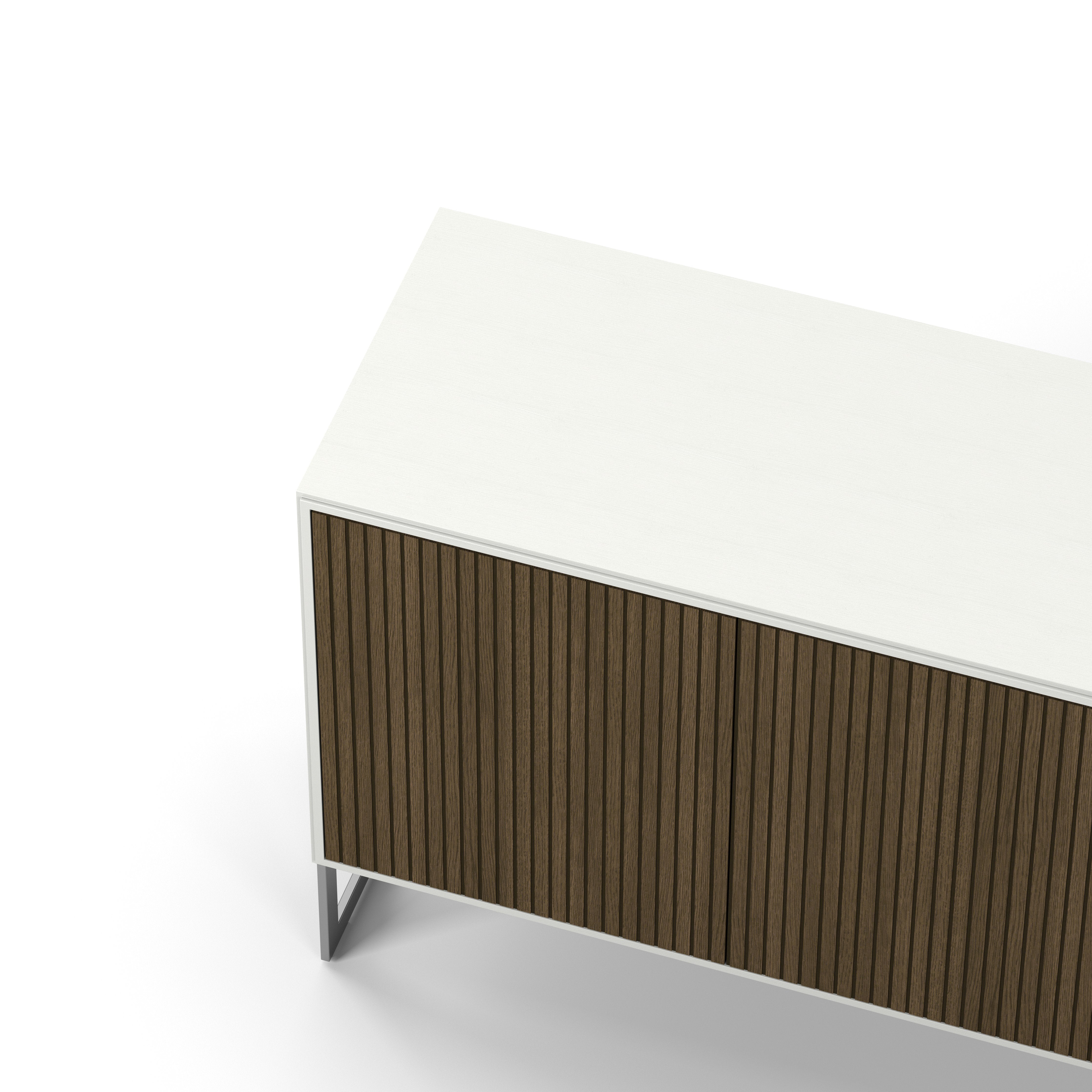 Englesson Skänkar Line Burned Walnut Skänk 3 Dörrar #Variant_White & Burned Walnut