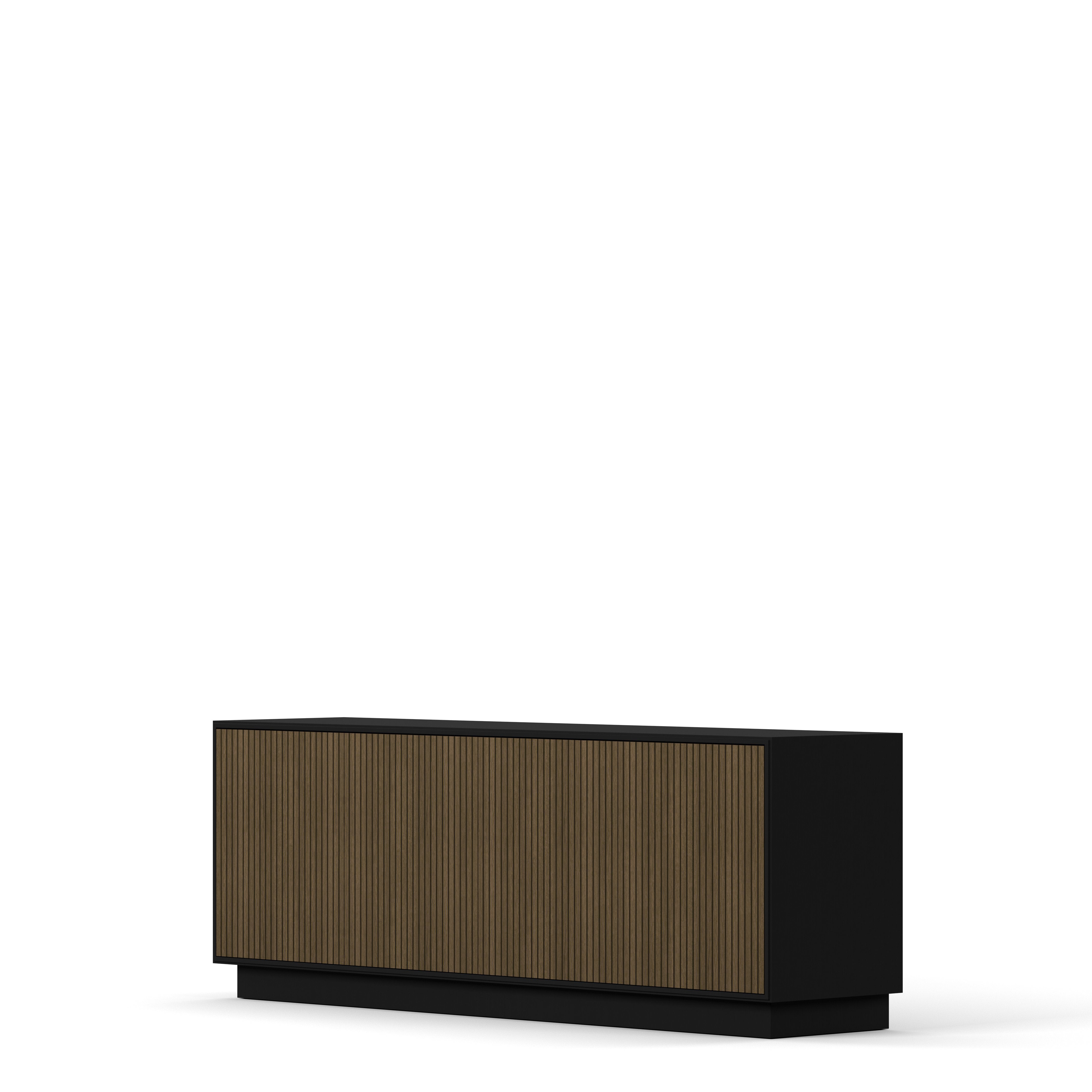 Englesson Skänkar Line Burned Walnut Skänk 4 Dörrar #Variant_Black & Burned Walnut