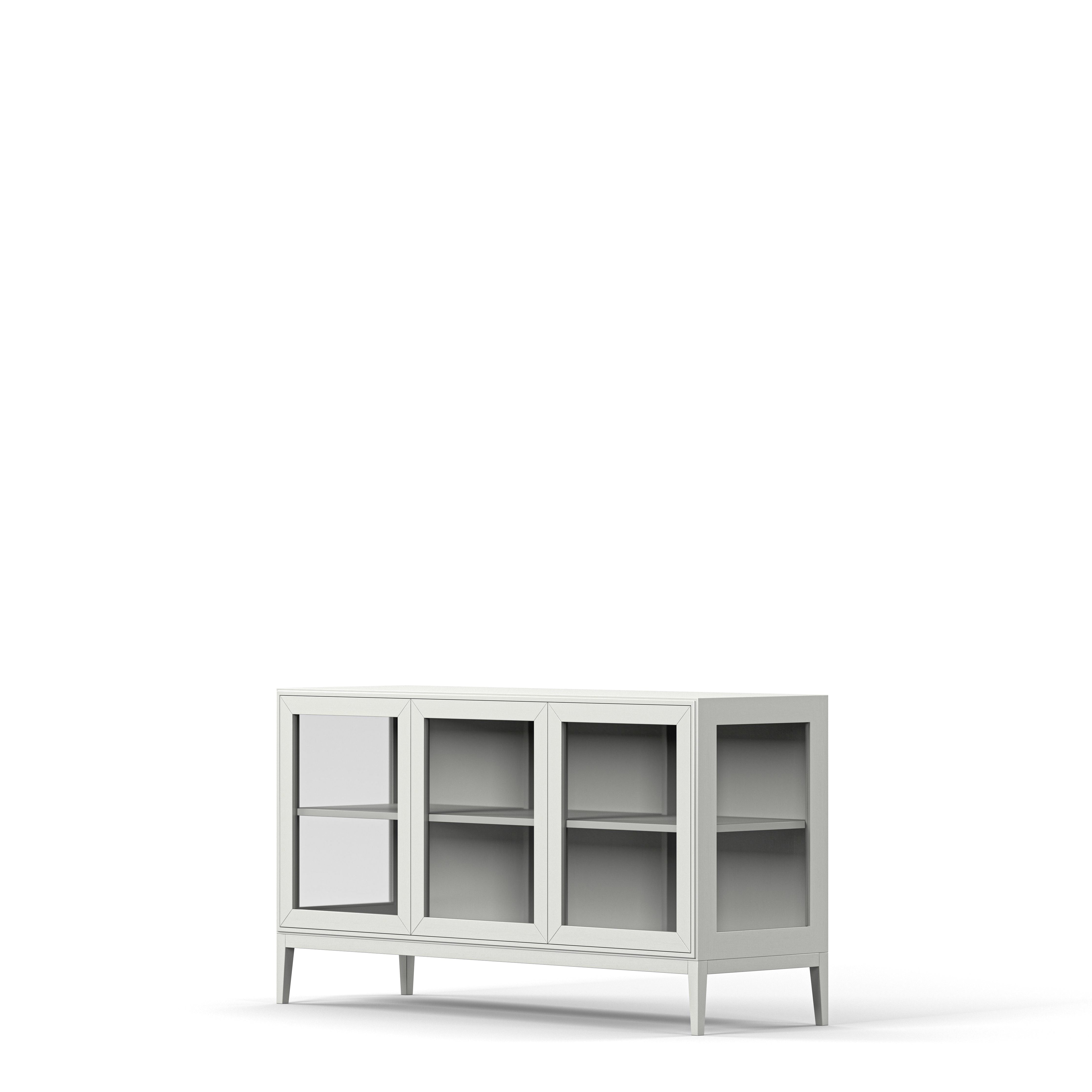 Englesson Skåp Edge 2.0 Vitrinskåp 3 Dörrar, 1-Sektion #Variant_White