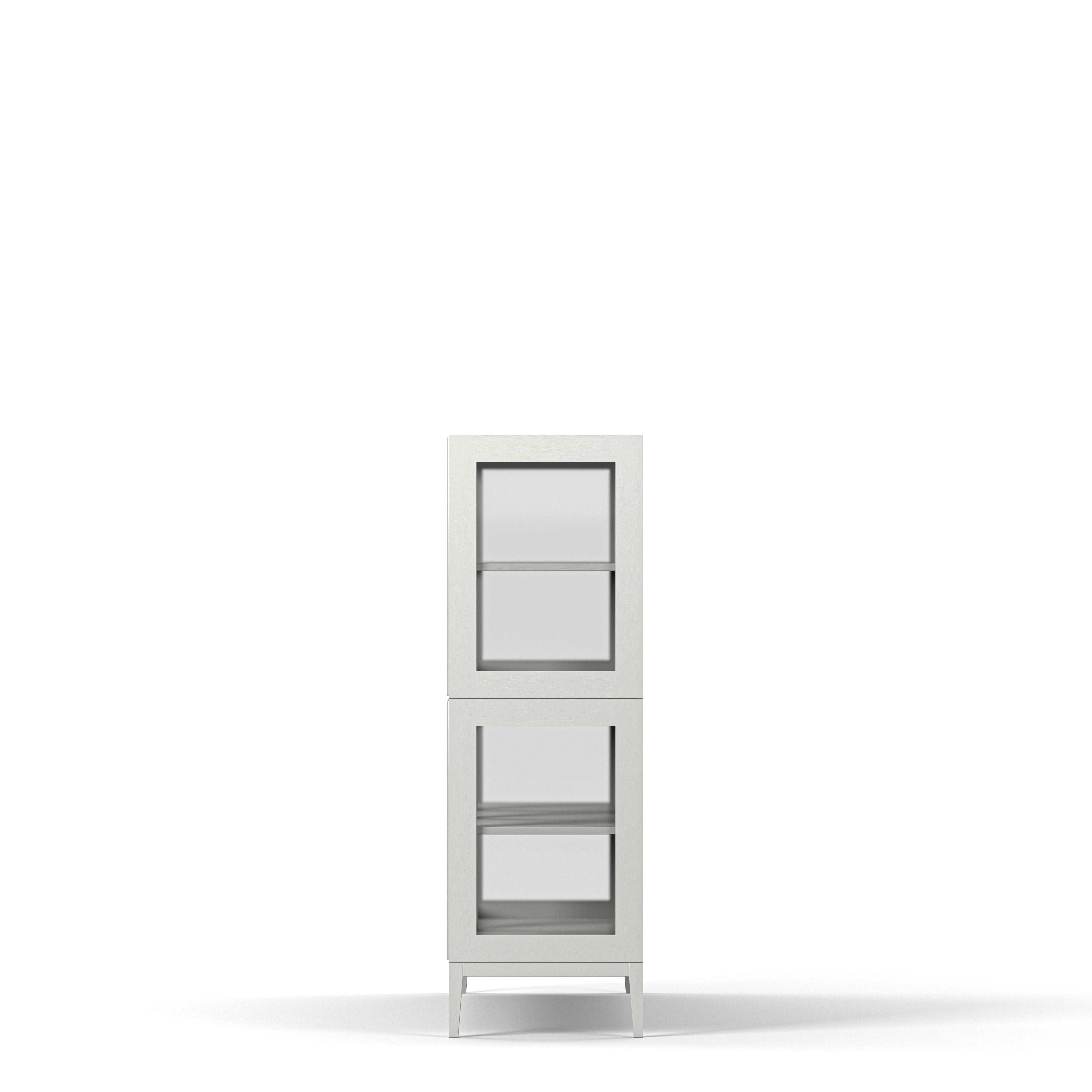 Englesson Skåp Edge 2.0 Vitrinskåp 3 Dörrar, 2-Sektion #Variant_White