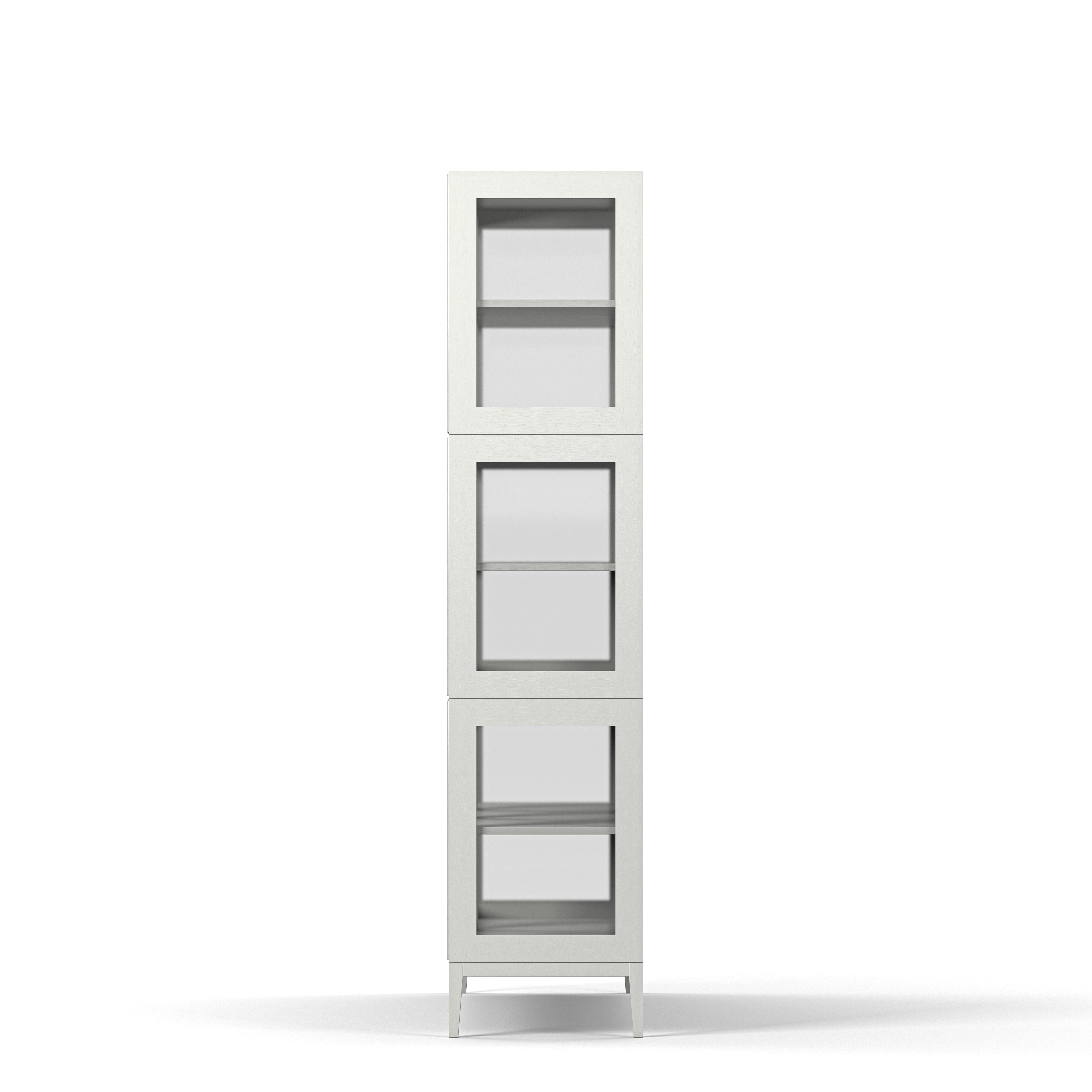 Englesson Skåp Edge 2.0 Vitrinskåp 3 Dörrar, 3-Sektion #Variant_White