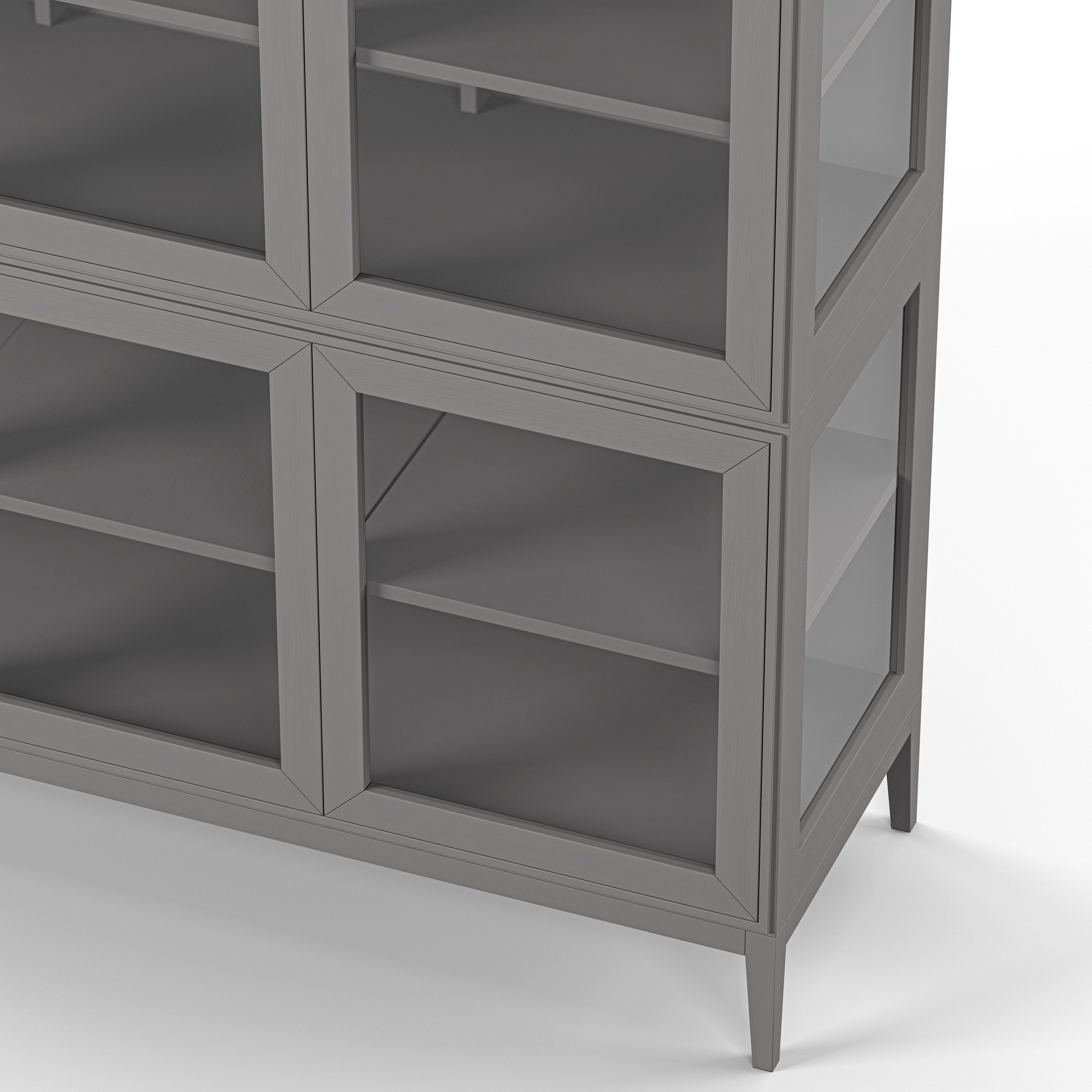 Englesson Skåp Edge 2.0 Vitrinskåp 3 Dörrar, 3-Sektion #Variant_Grey Brushed