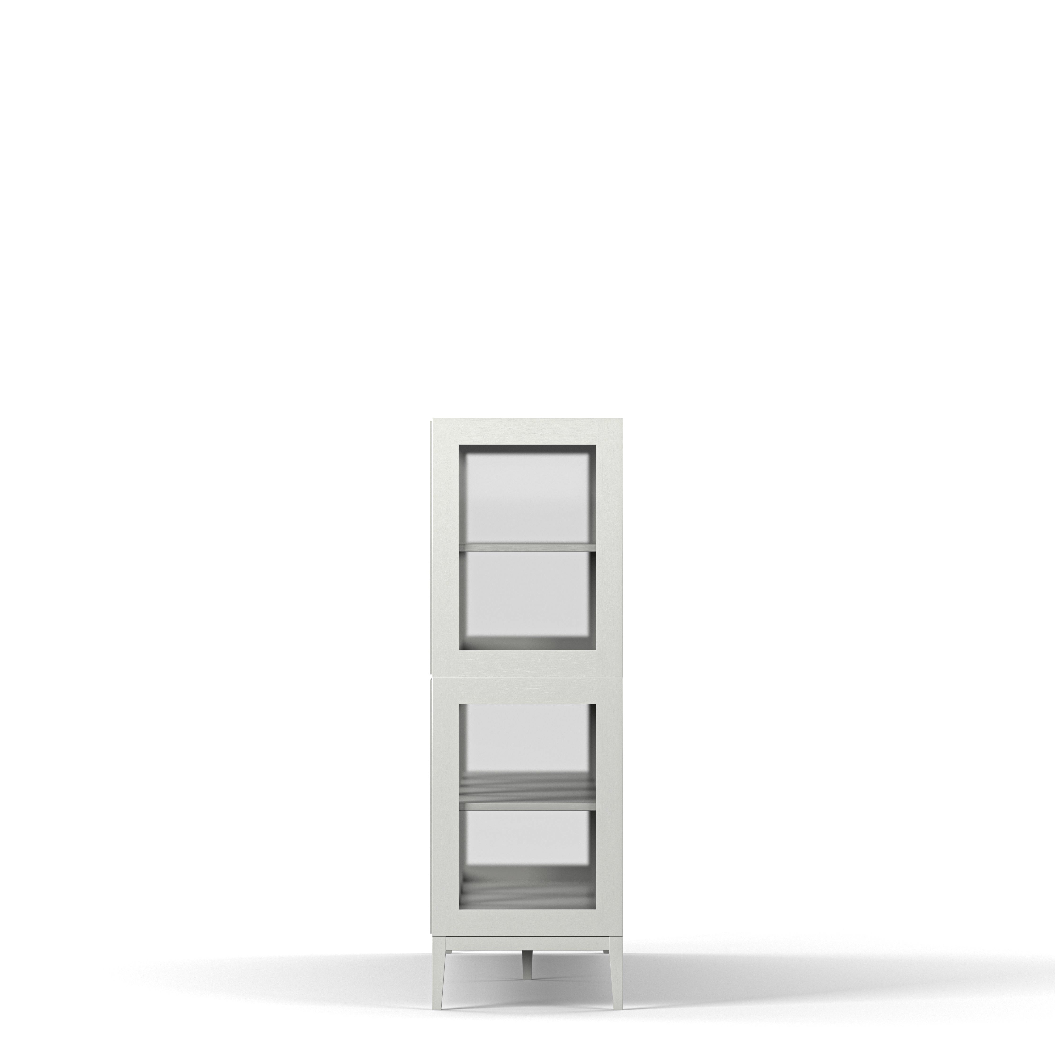 Englesson Skåp Edge 2.0 Vitrinskåp 4 Dörrar, 2-Sektion #Variant_White