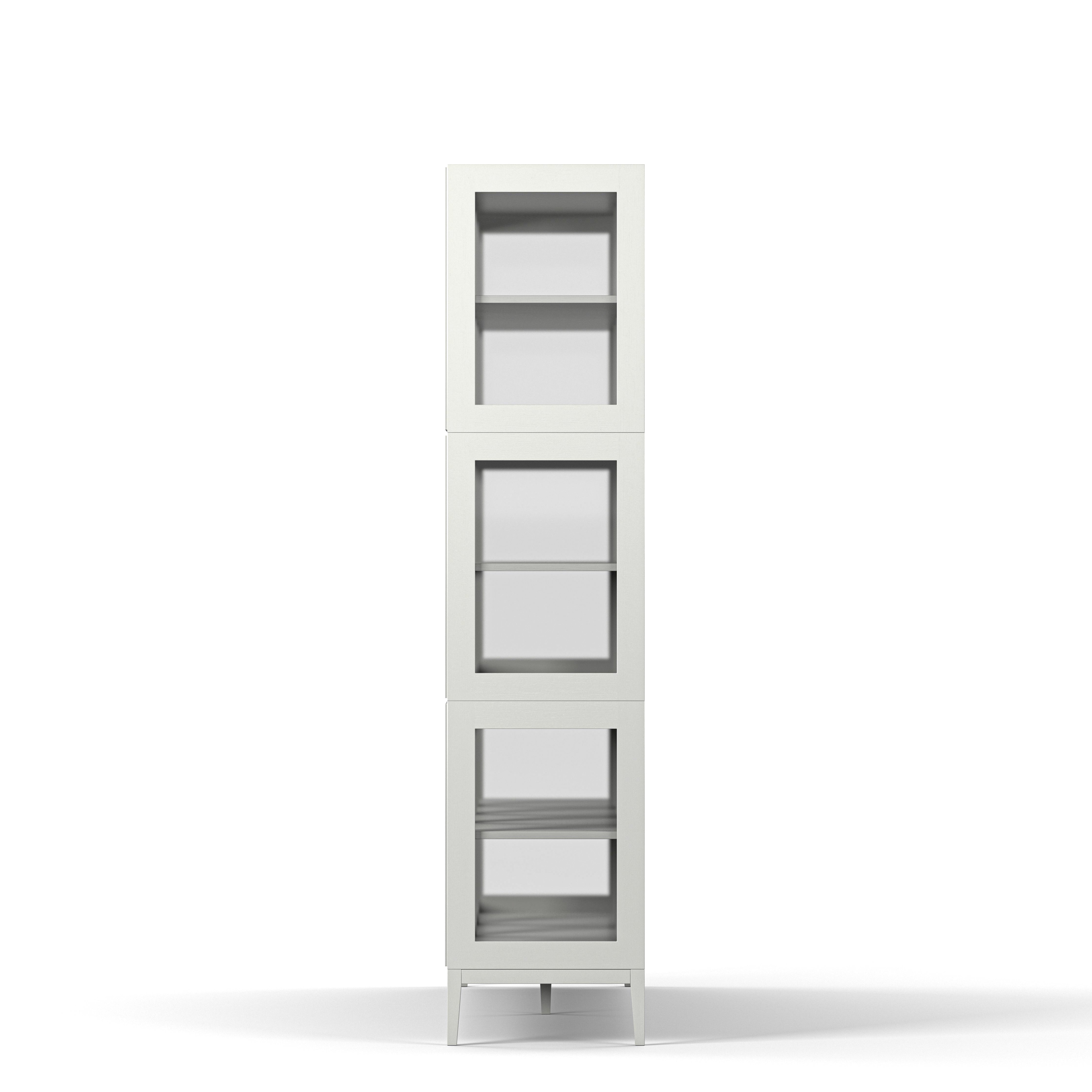 Englesson Skåp Edge 2.0 Vitrinskåp 4 Dörrar, 3-Sektion #Variant_White