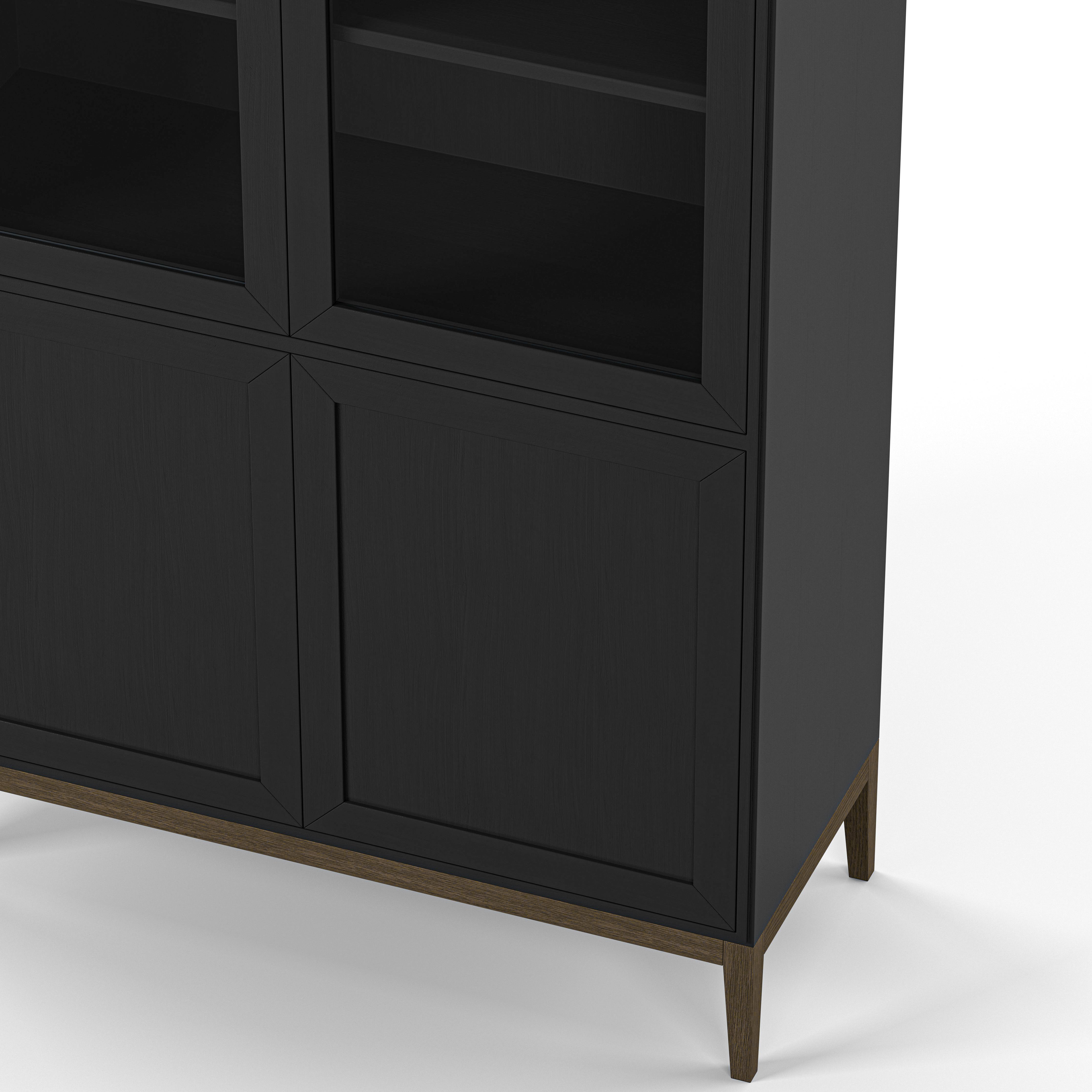 Englesson Skåp Edge 2.0 Vitrinskåp #Variant_Black Brushed & Burned Walnut