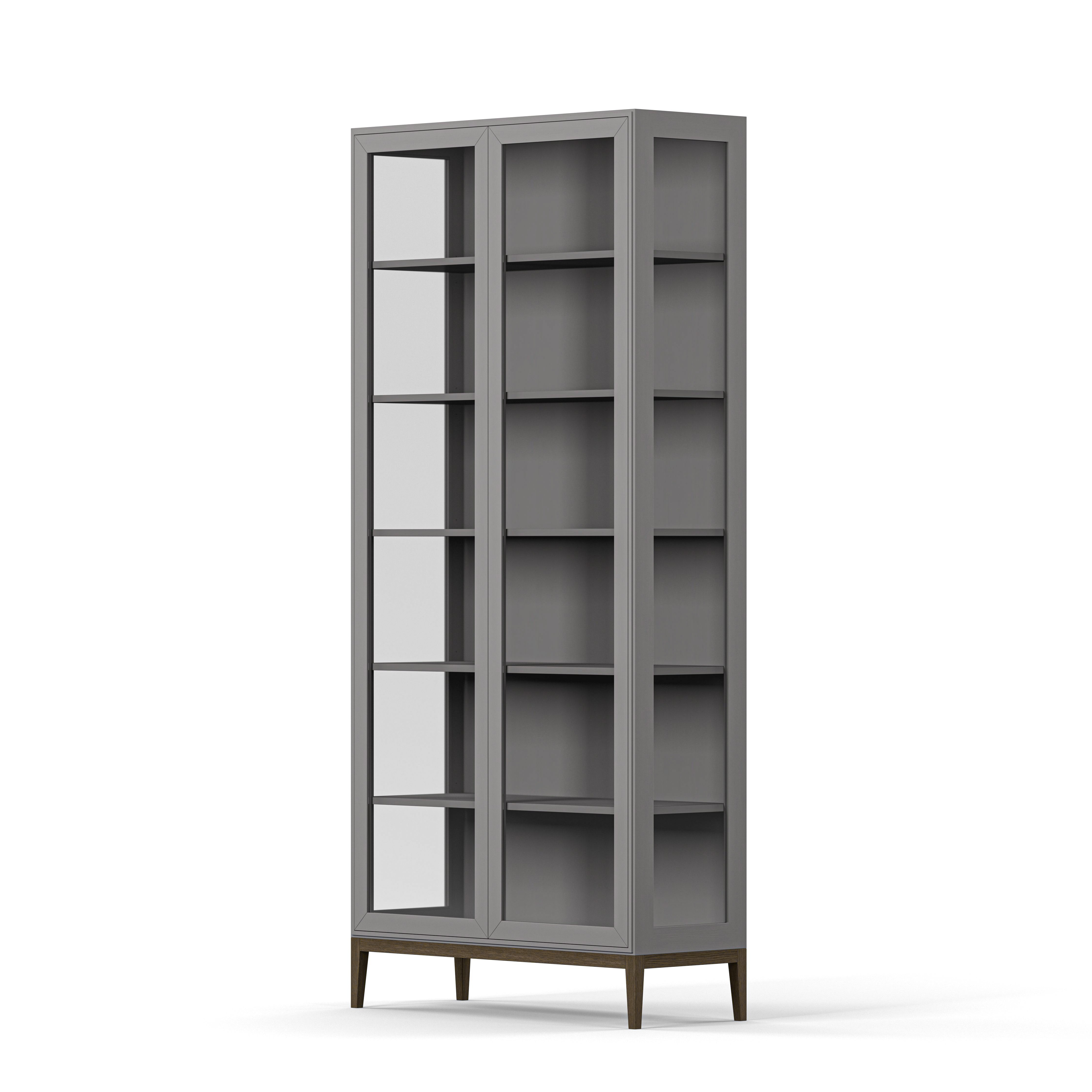 Englesson Skåp Edge 2.0 Vitrinskåp #Variant_Grey Brushed & Burned Walnut