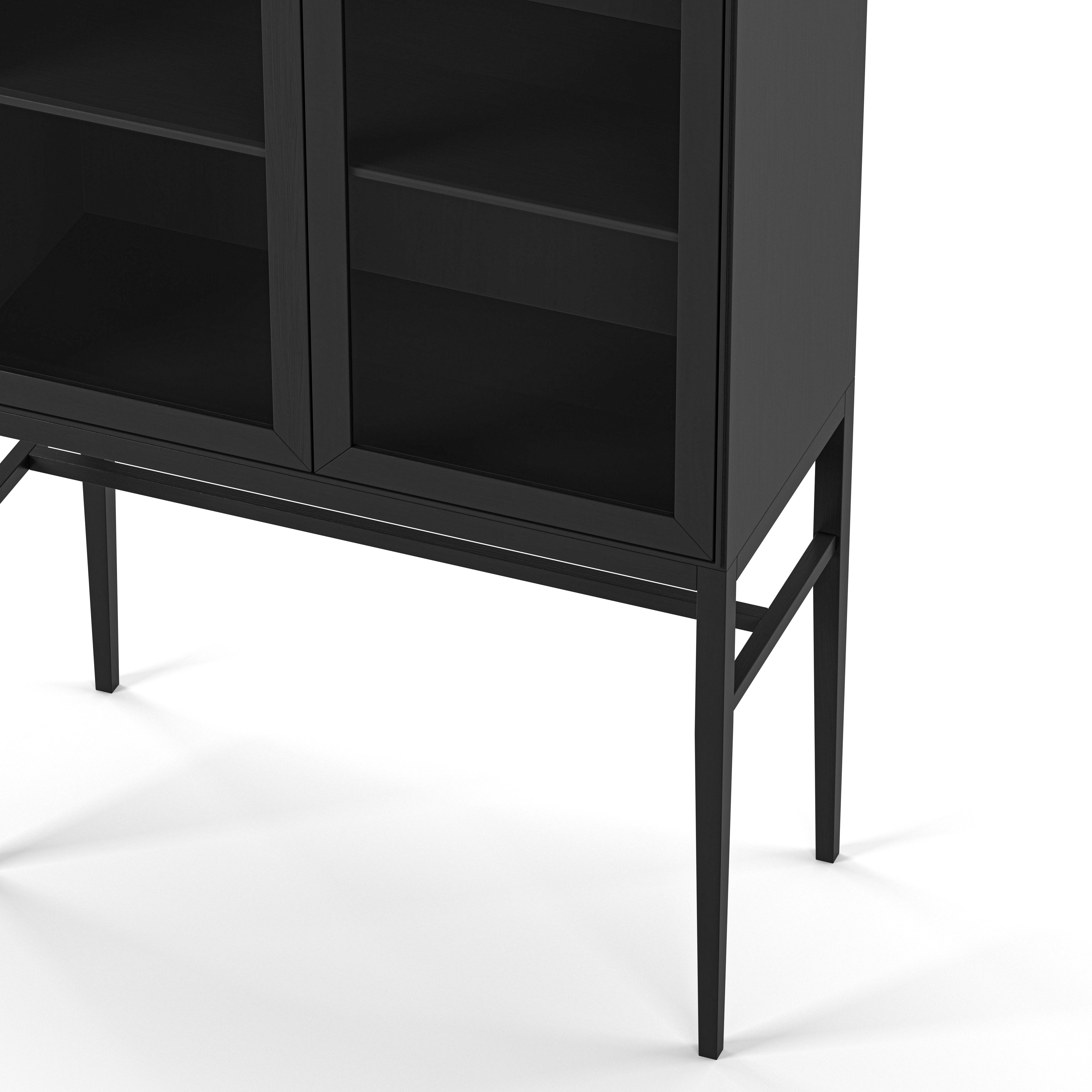 Englesson Skåp Edge 2.0 Vitrinskåp Hög #Variant_Black Brushed