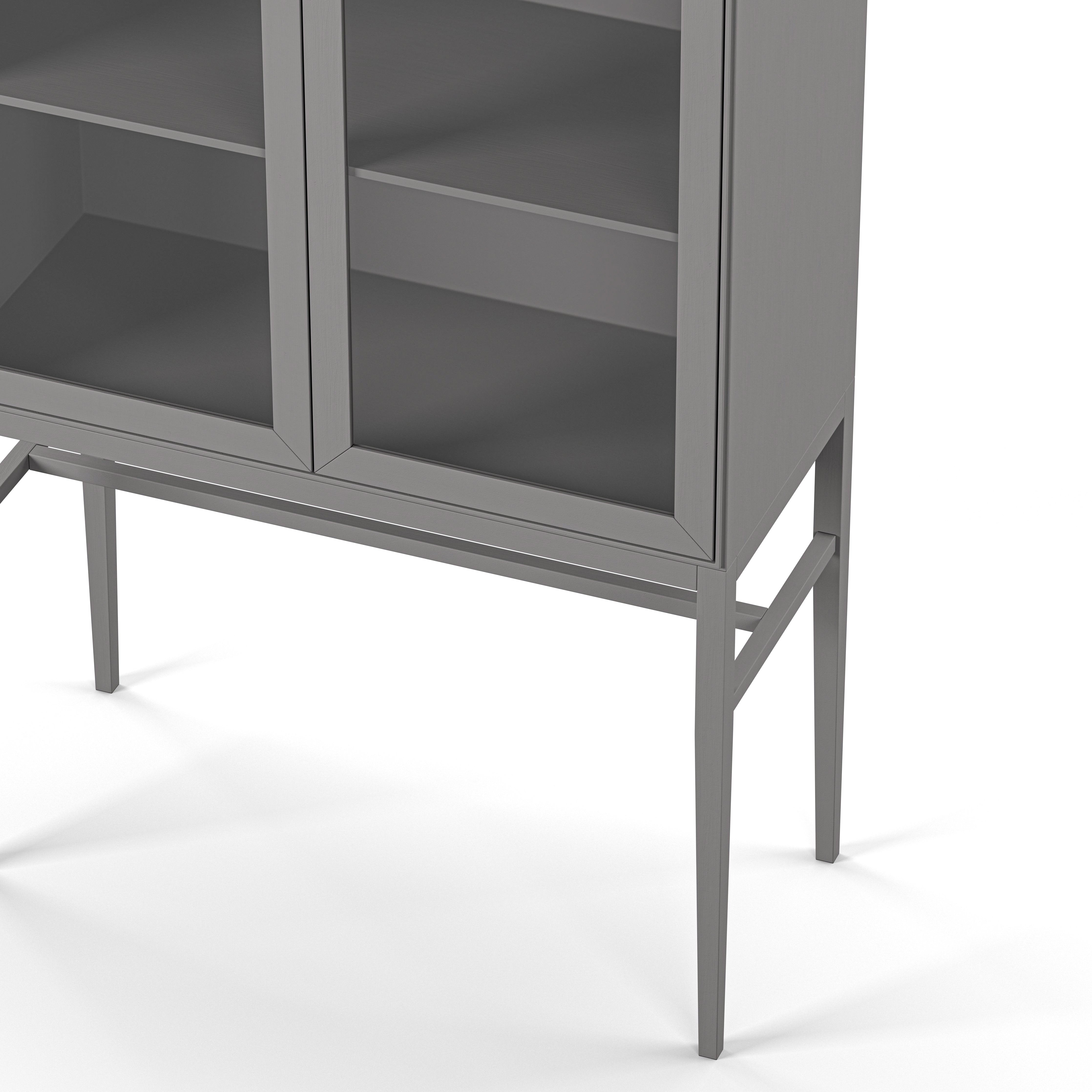 Englesson Skåp Edge 2.0 Vitrinskåp Hög #Variant_Grey Brushed