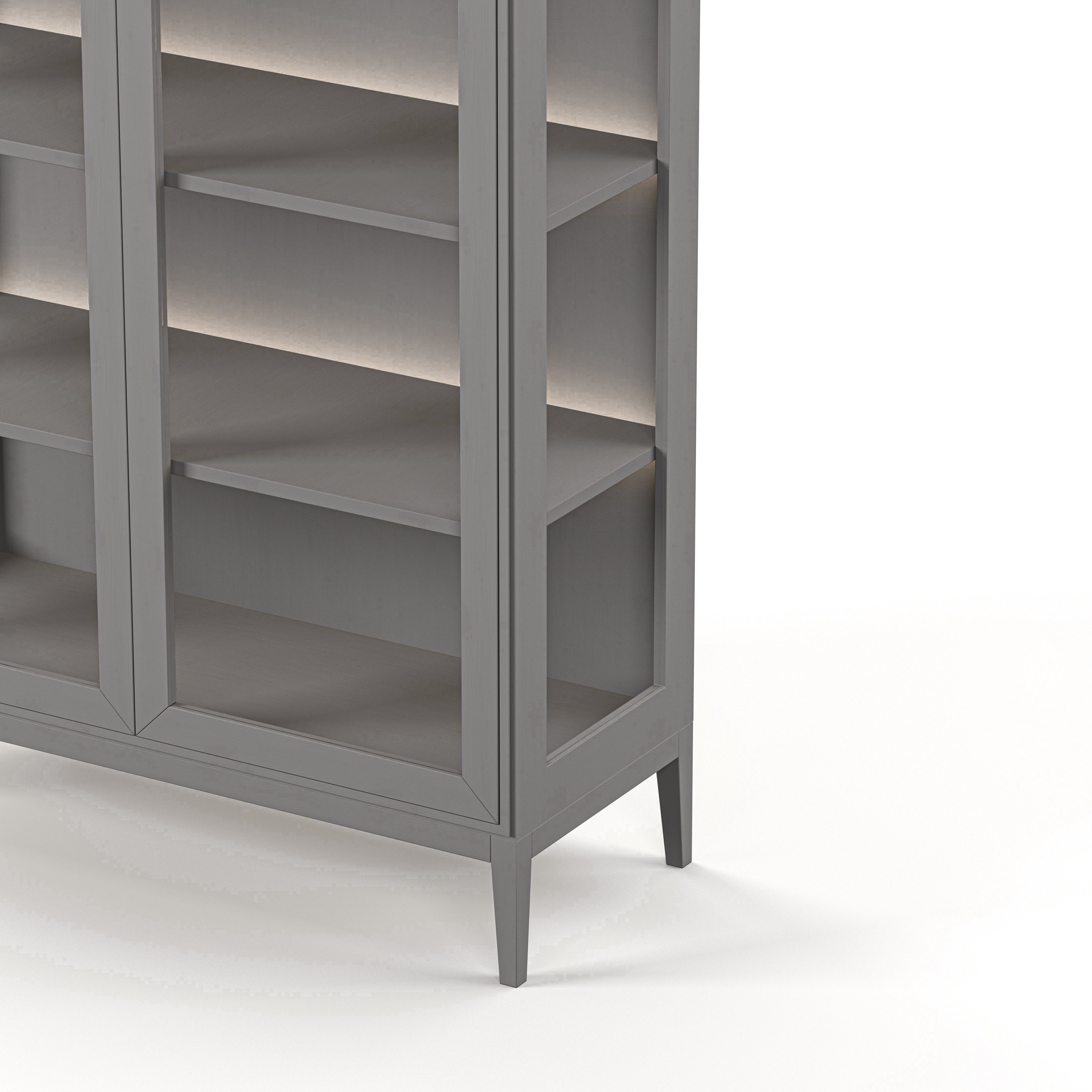 Englesson Skåp Edge 2.0 Vitrinskåp Med Belysning #Variant_Grey Brushed