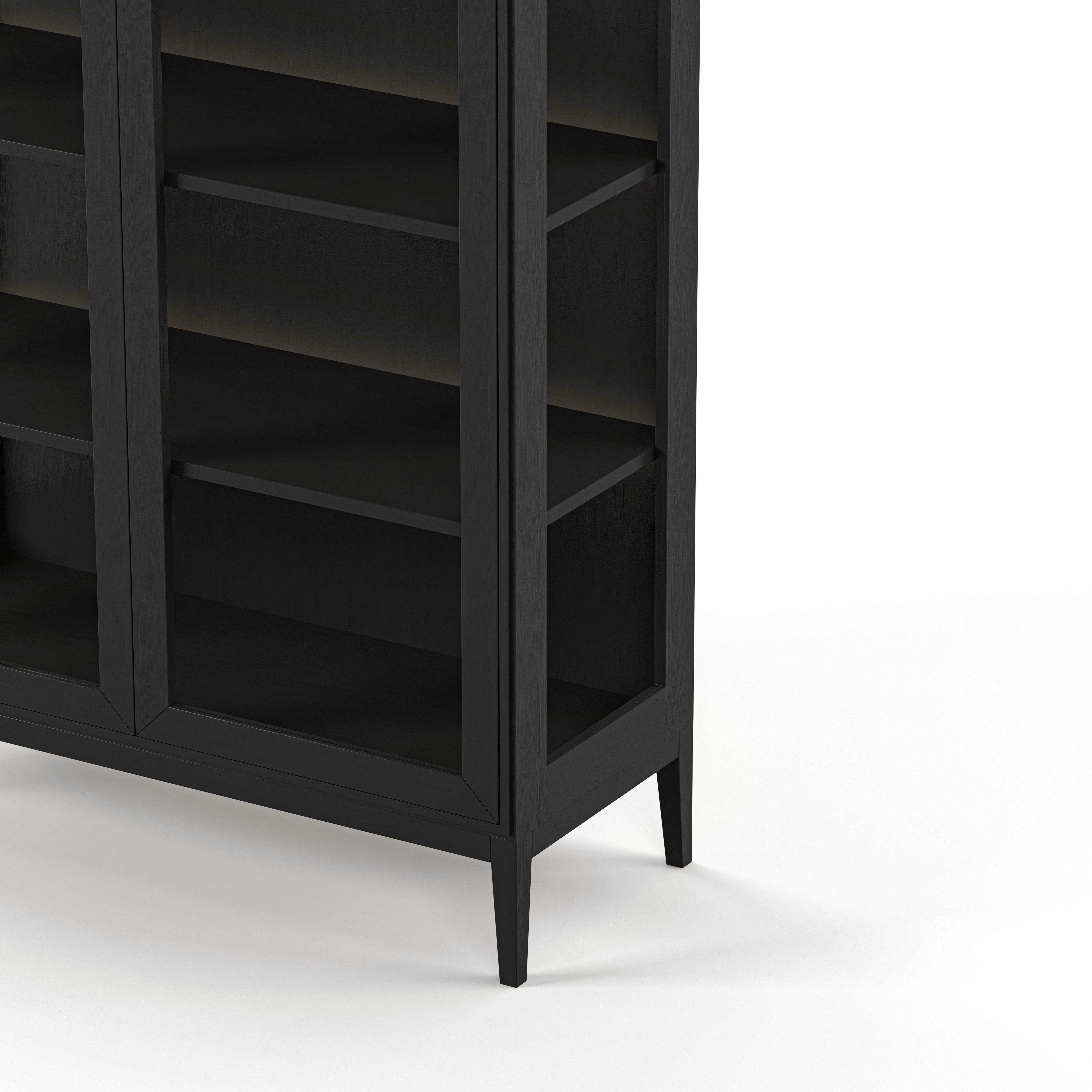 Englesson Skåp Edge 2.0 Vitrinskåp Med Belysning #Variant_Black Brushed