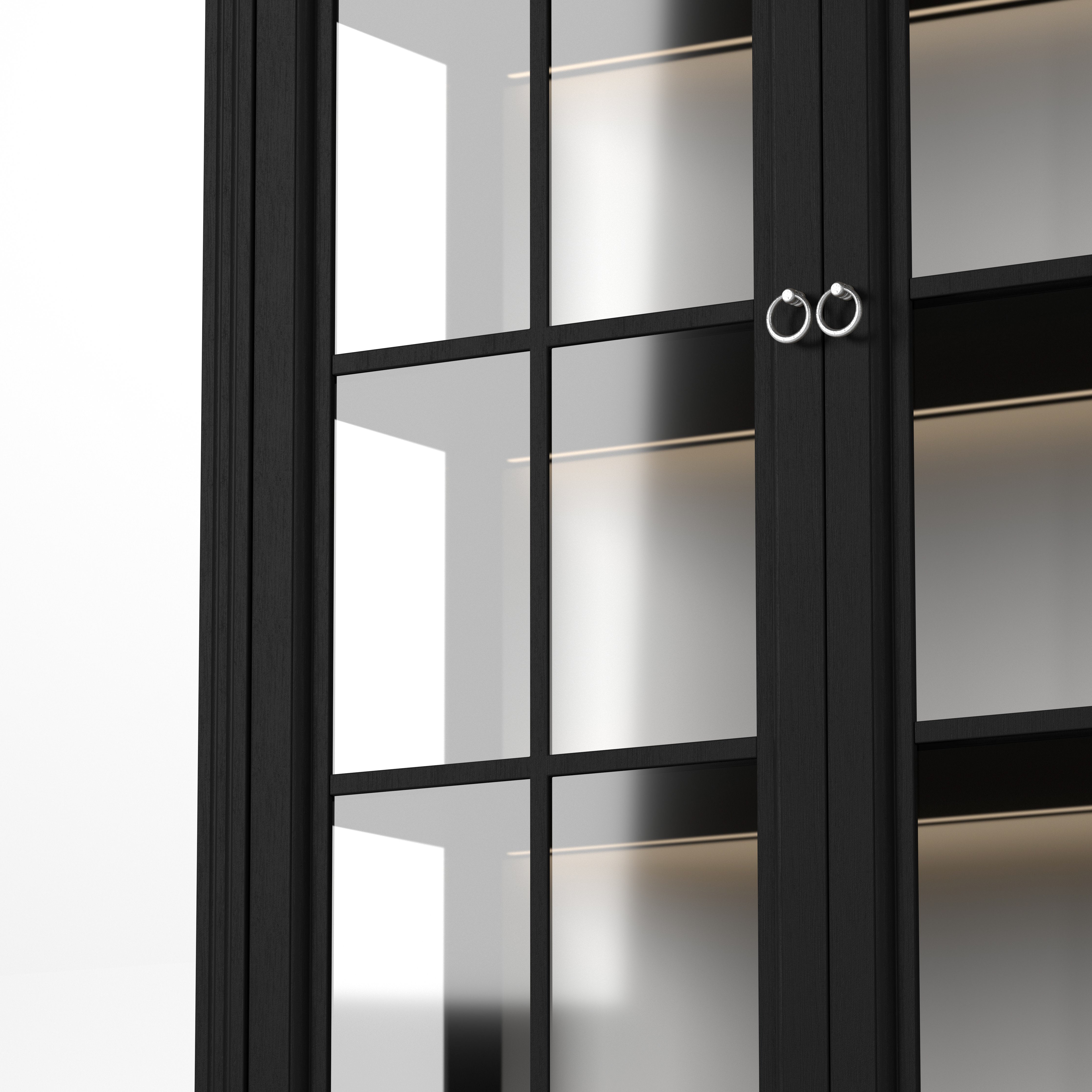 Englesson Stockholm 2.0 Vitrinskåp med Belysning #Variant_Black