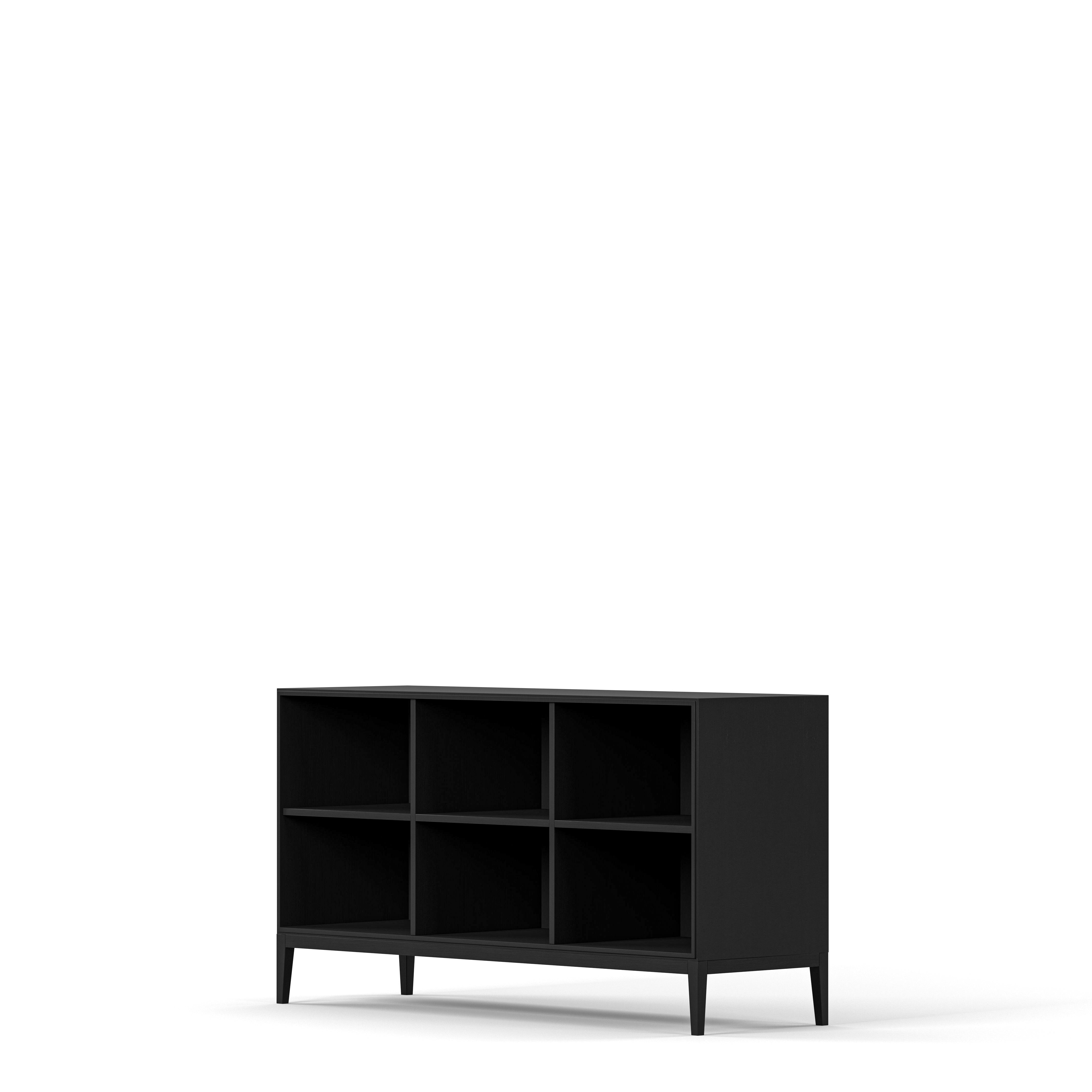 Englesson Bokhyllor Edge 2.0 Bokhylla 3 Hyllor, 1-Sektion #Variant_Black Brushed 