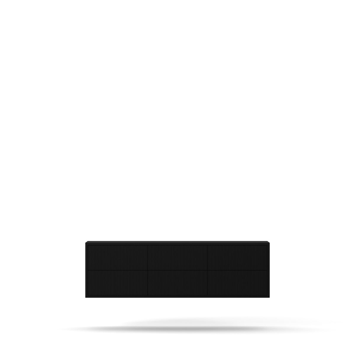 Englesson Byrå White Line Byrå 6 Lådor Vägghängd 6714B #Variant_Black