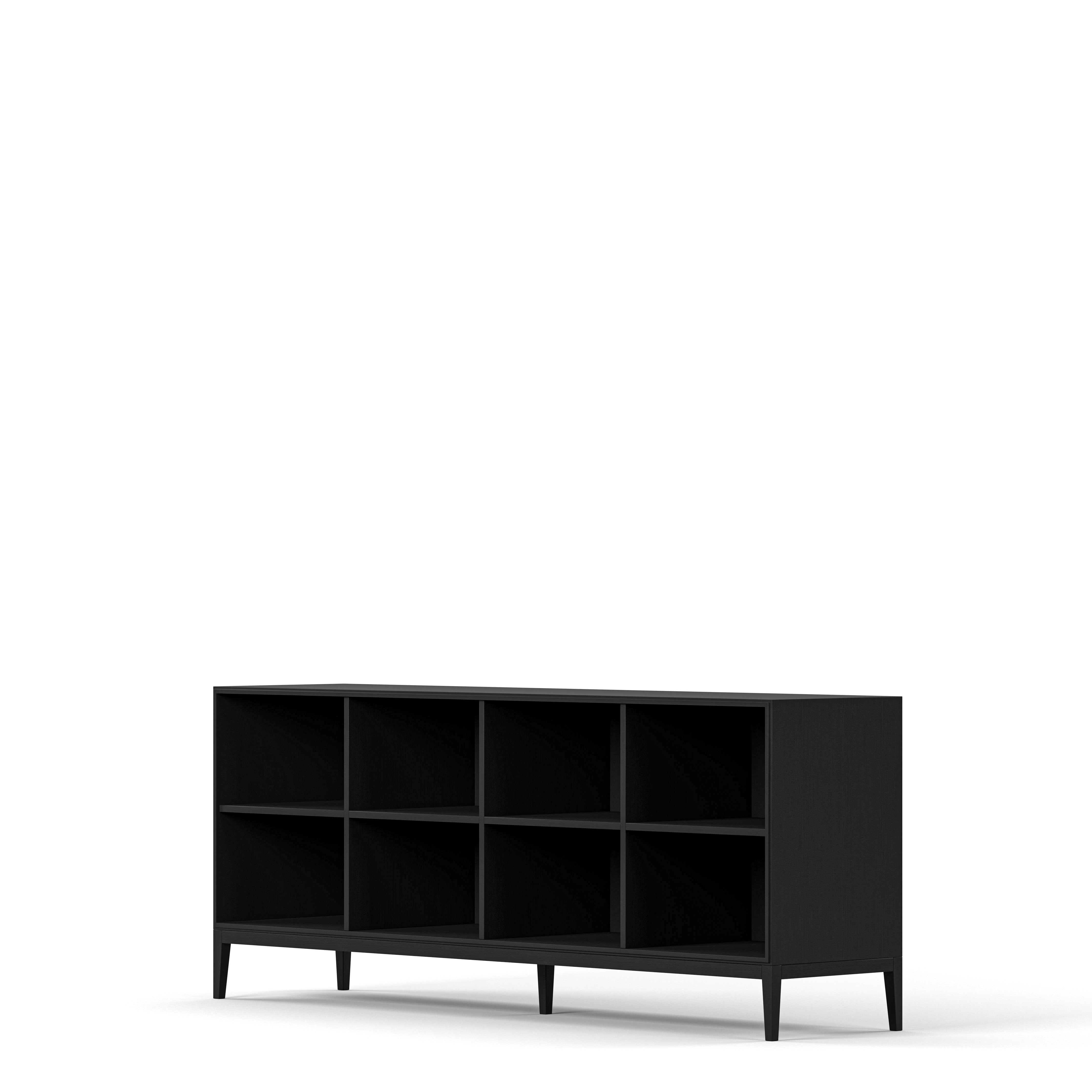 Englesson Bokhyllor Edge 2.0 Bokhylla 4 Hyllor, 1-Sektion #Variant_Black Brushed 