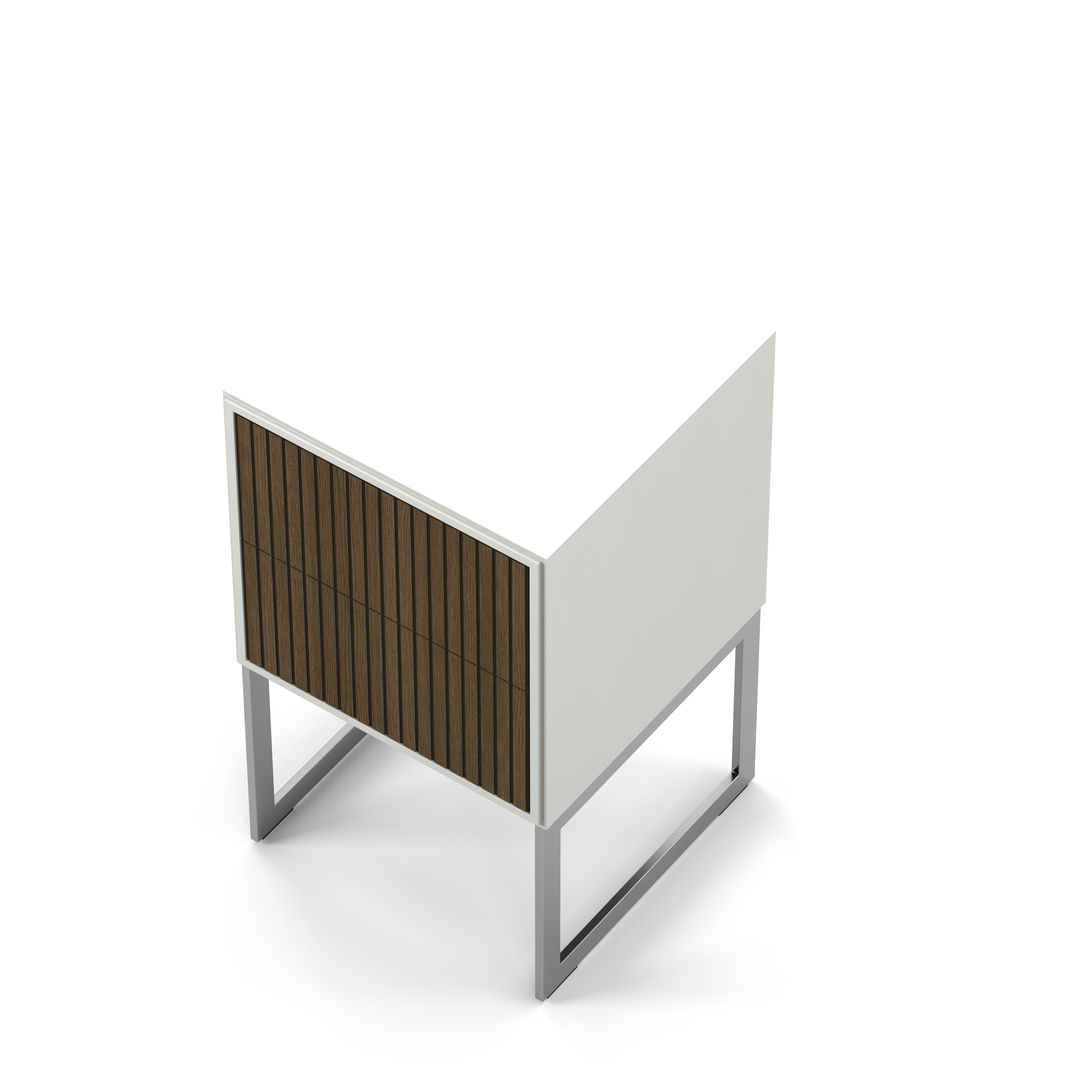 Englesson Bord Line Burned Walnut Sängbord #Variant_White & Burned Walnut 