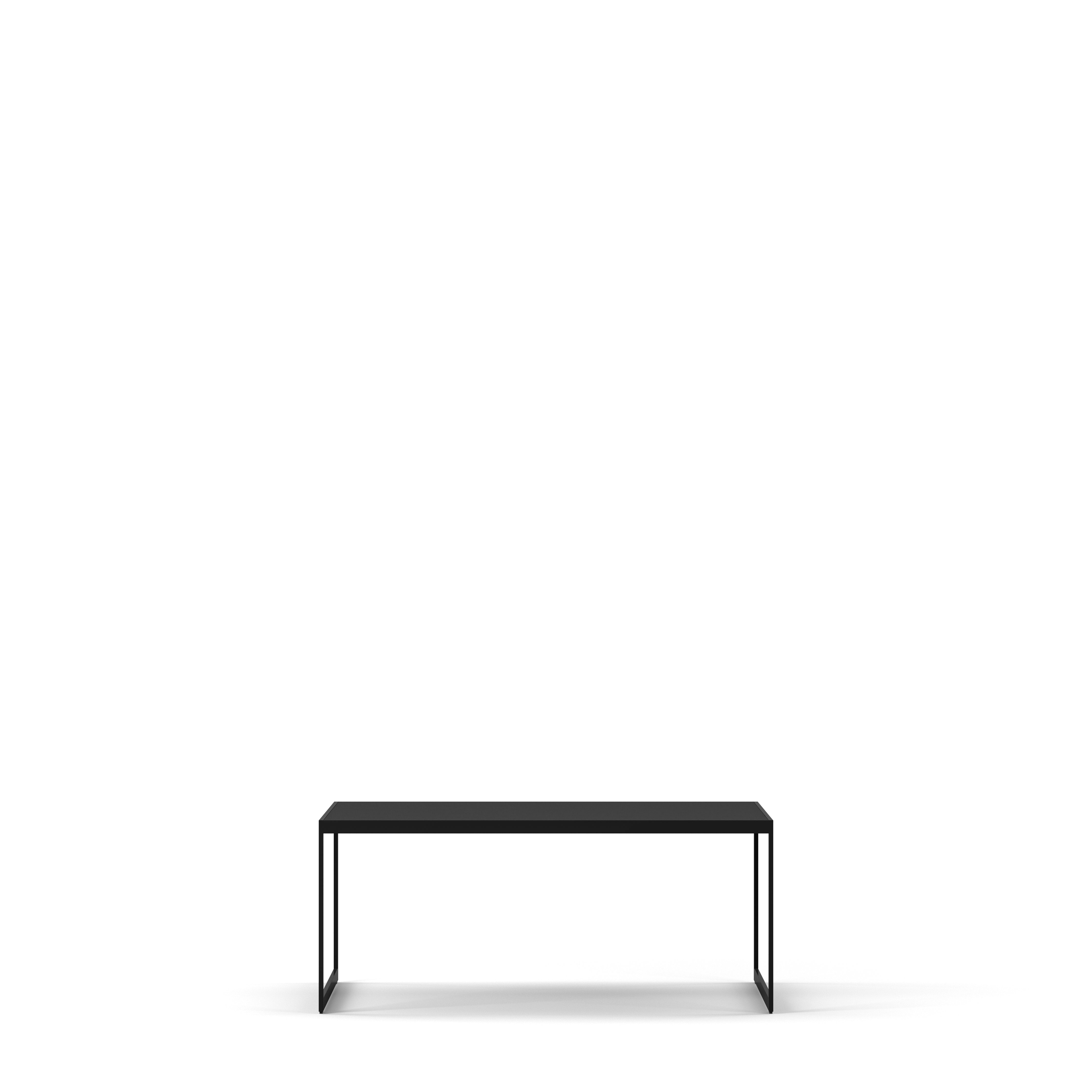 Englesson Bord Black Oak Square Soffbord Kvadratiskt 4491EB #Variant_Svart Metall & Black Oak 