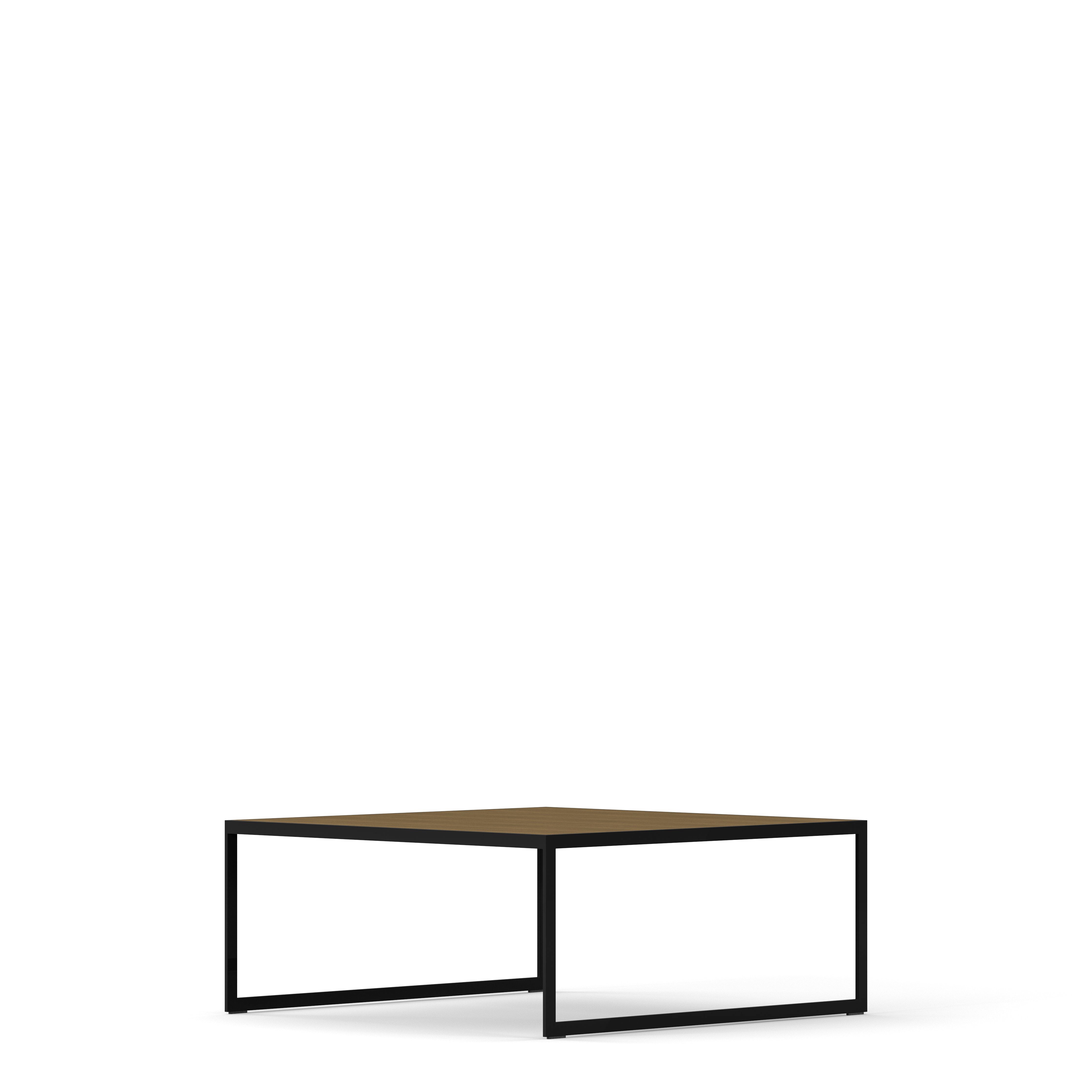 Englesson Bord Square Soffbord Kvadratiskt #Variant_Svart Metall & Burned Walnut 