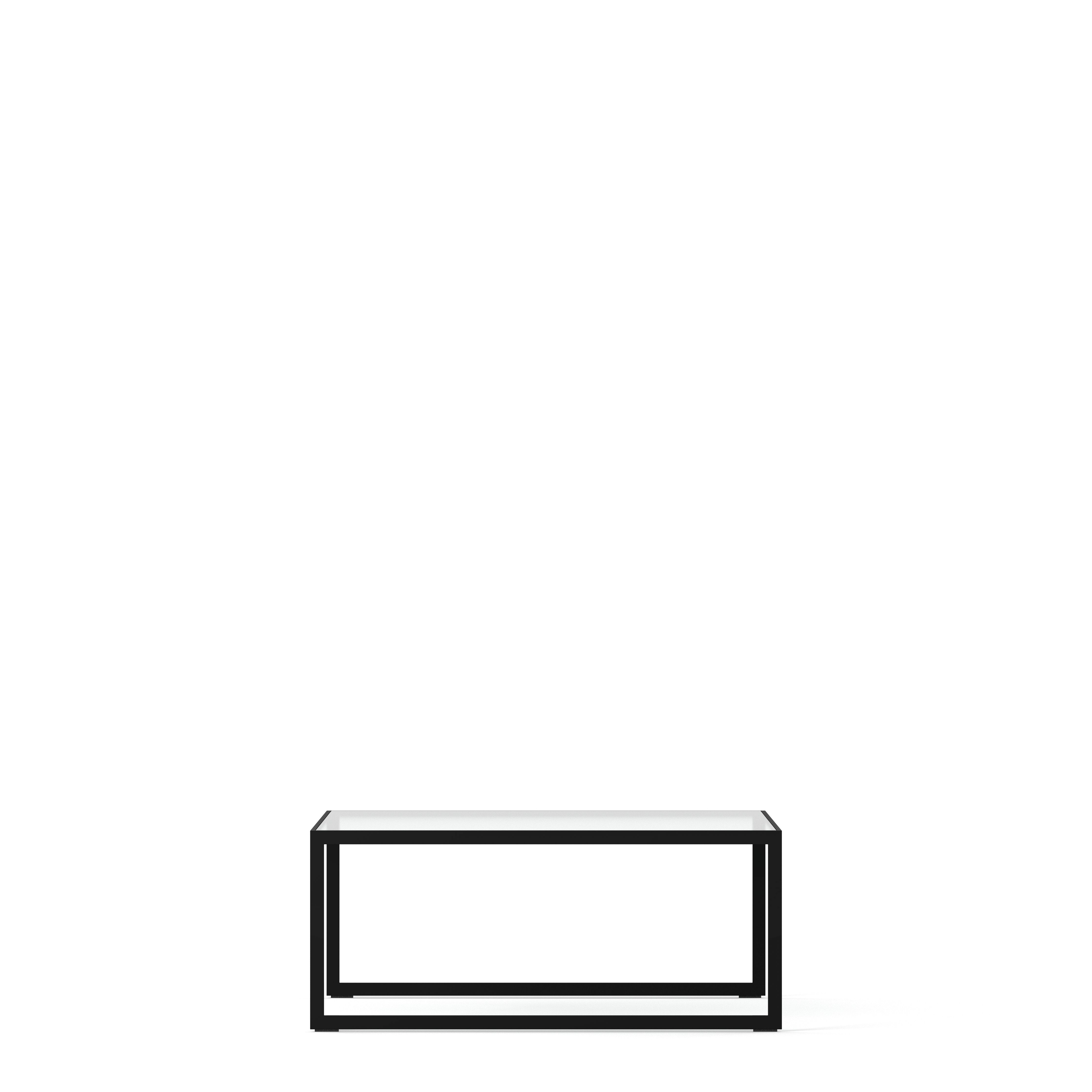 Englesson Bord Square Soffbord Kvadratiskt #Variant_Svart Metall & Glas 