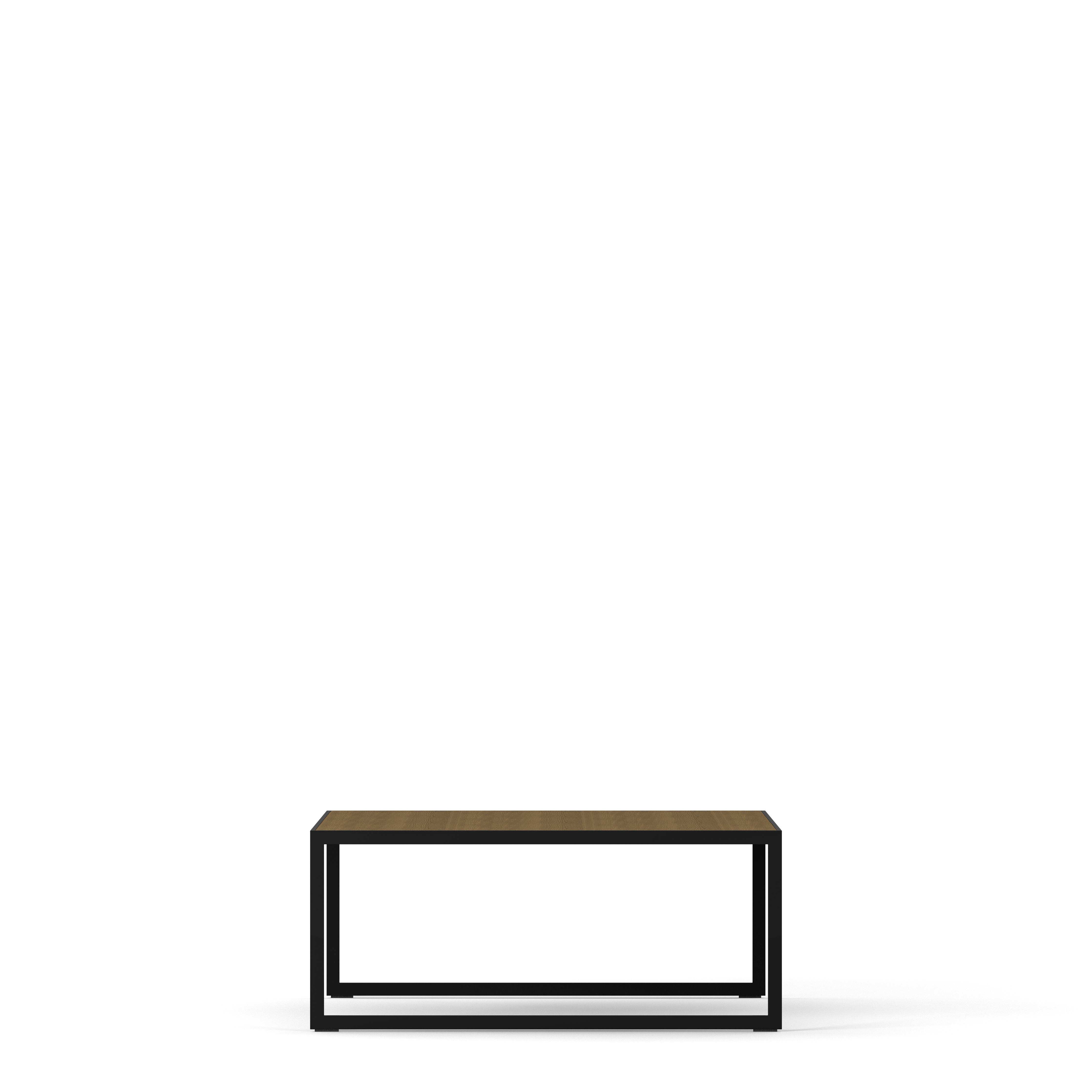 Englesson Bord Square Soffbord Kvadratiskt #Variant_Svart Metall & Burned Walnut 