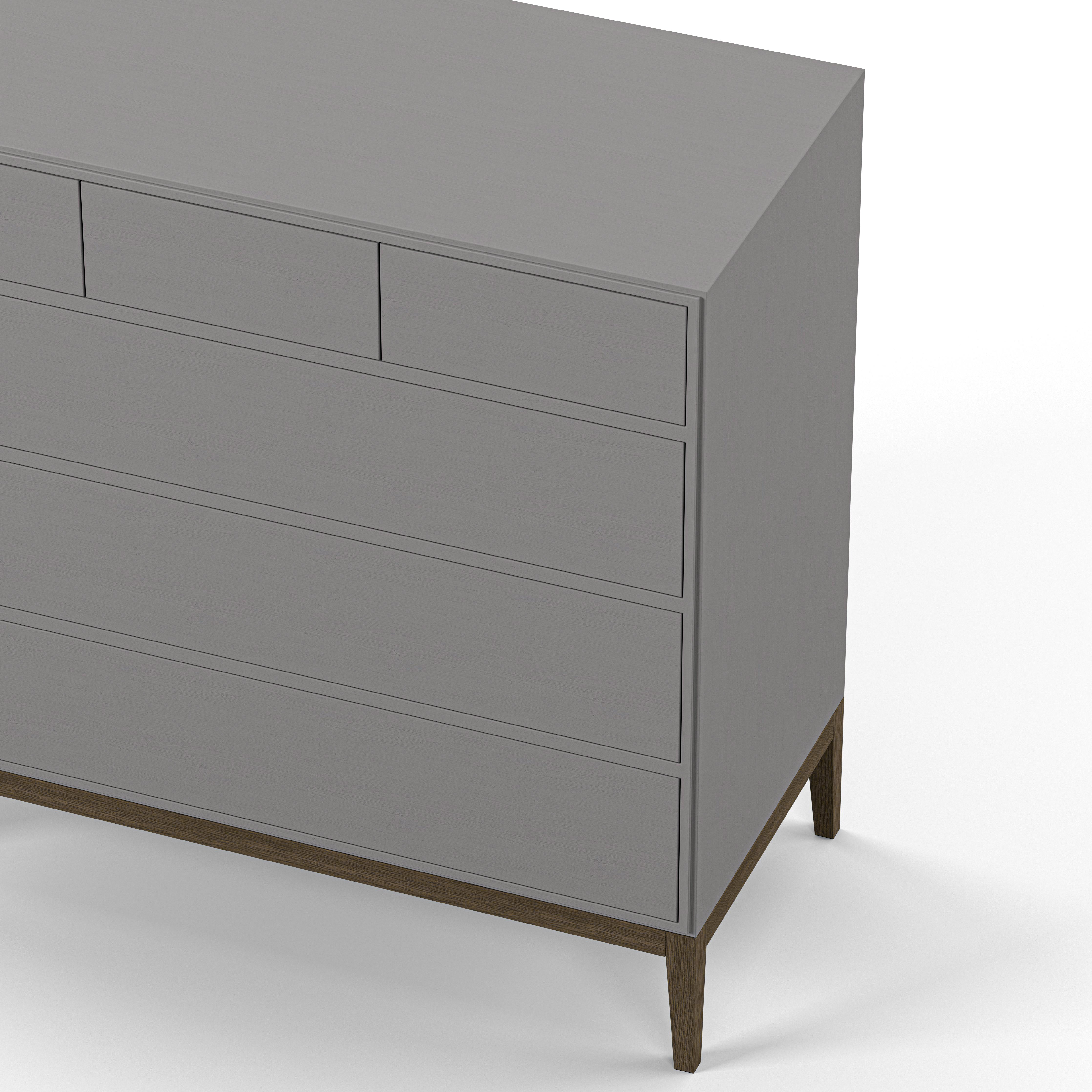 Englesson Byrå Edge 2.0 Byrå #Variant_Grey Brushed & Burned Walnut 