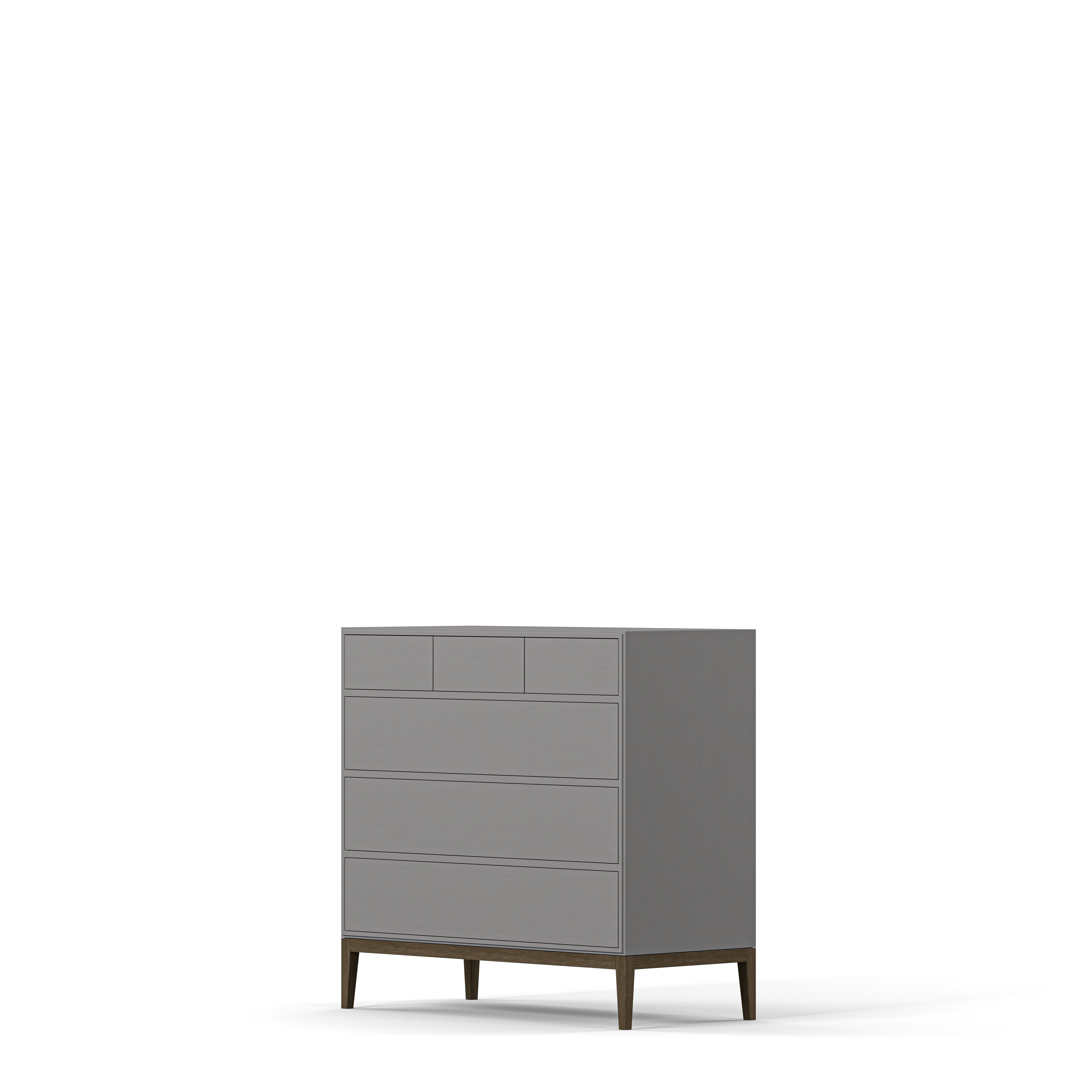Englesson Byrå Edge 2.0 Byrå #Variant_Grey Brushed & Burned Walnut 