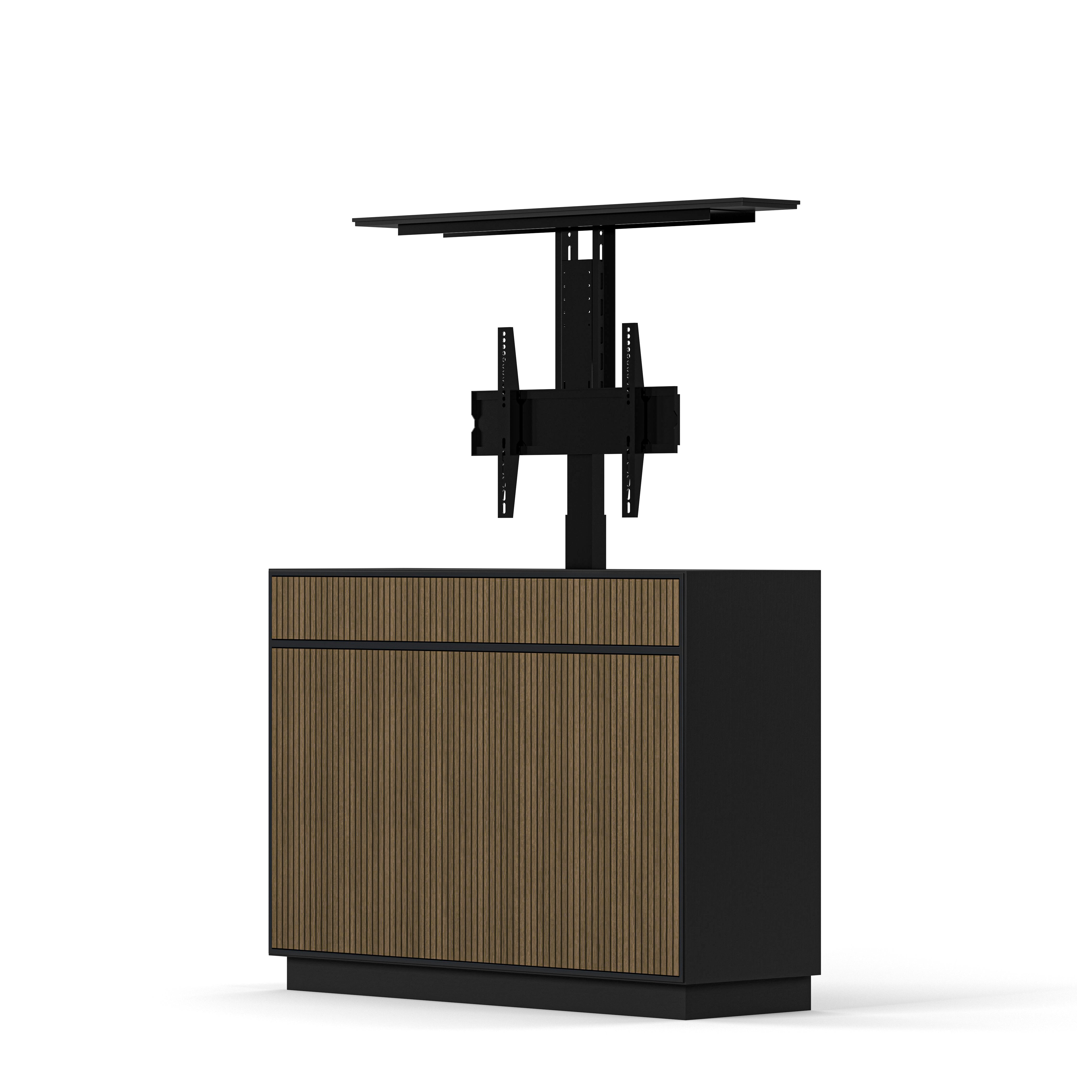 Englesson Line Burned Walnut TV Lift 55" #Variant_Black & Burned Walnut 