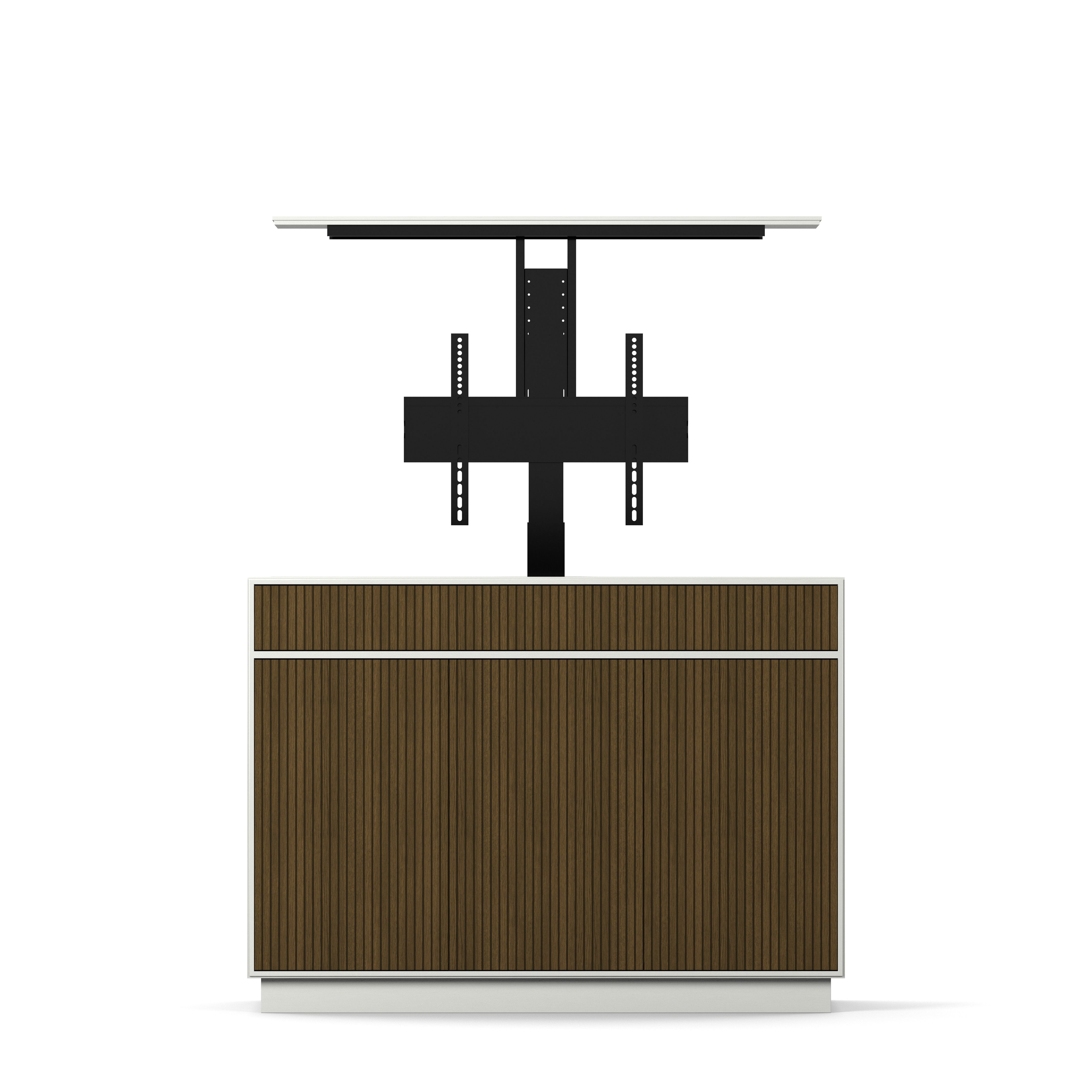 Englesson Line Burned Walnut TV Lift 55" #Variant_White & Burned Walnut 