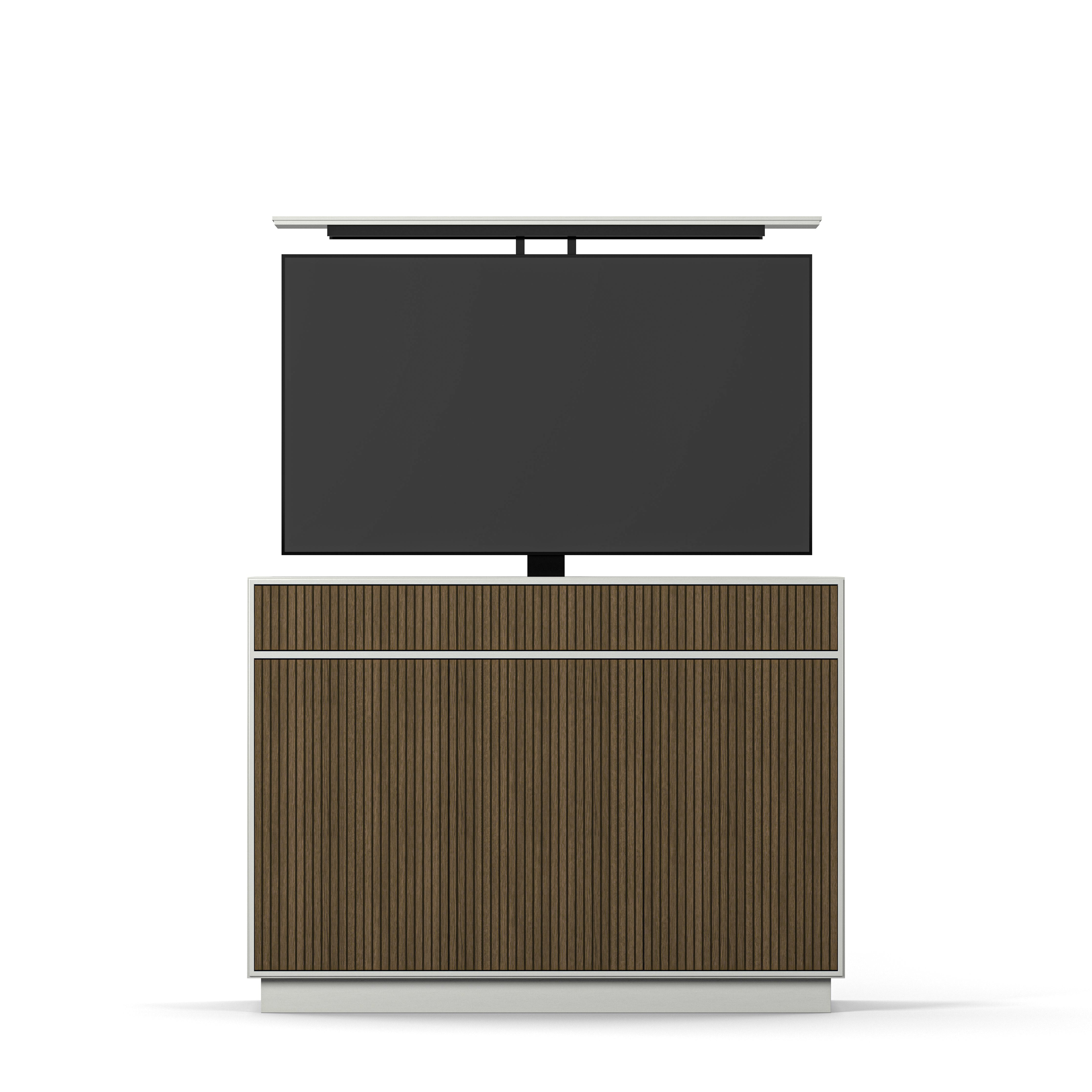 Englesson Black Line Burned Walnut TV Lift 55" TV55SBW-B #Variant_White & Burned Walnut 