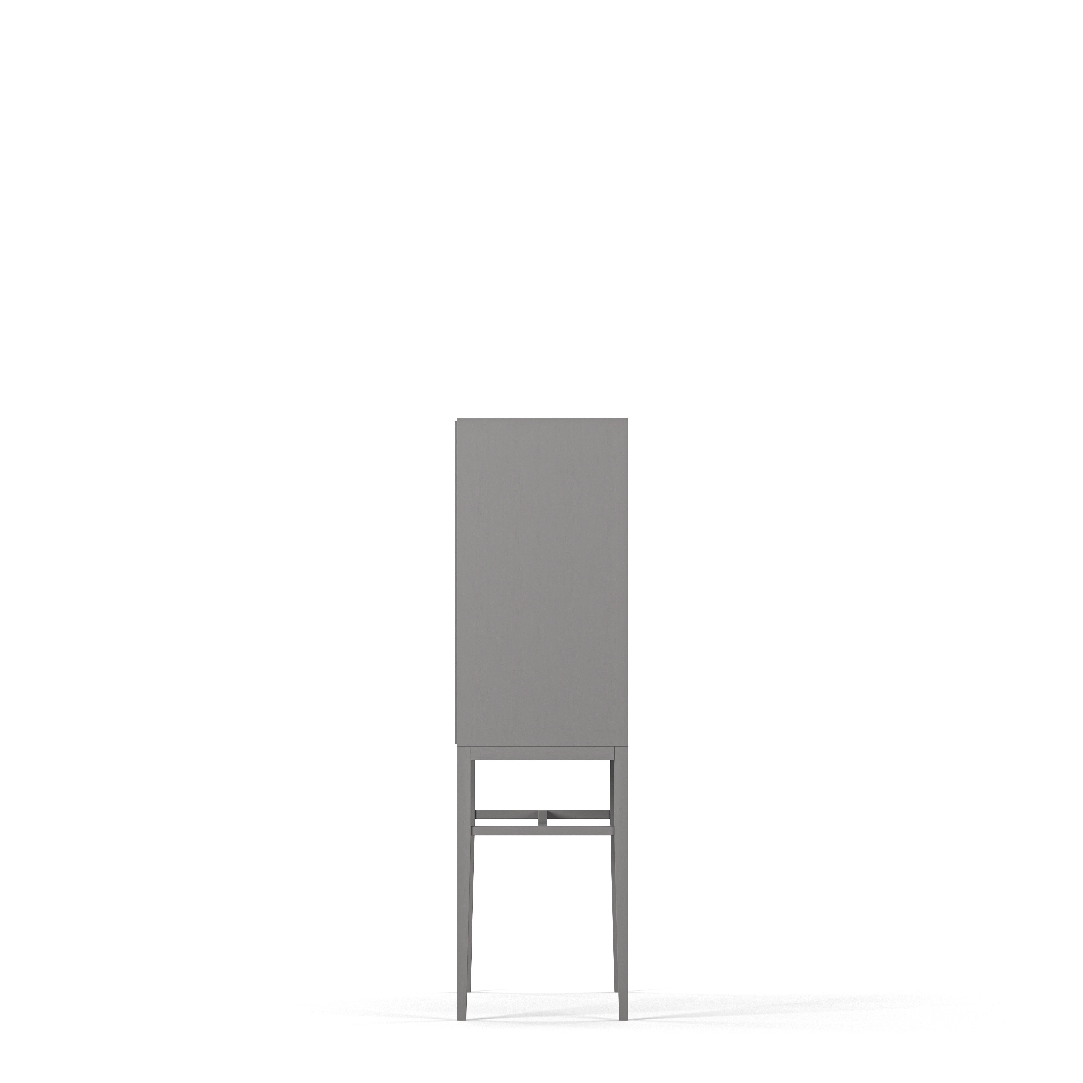 Englesson Skåp Edge 2.0 Vitrinskåp Hög #Variant_Grey Brushed 
