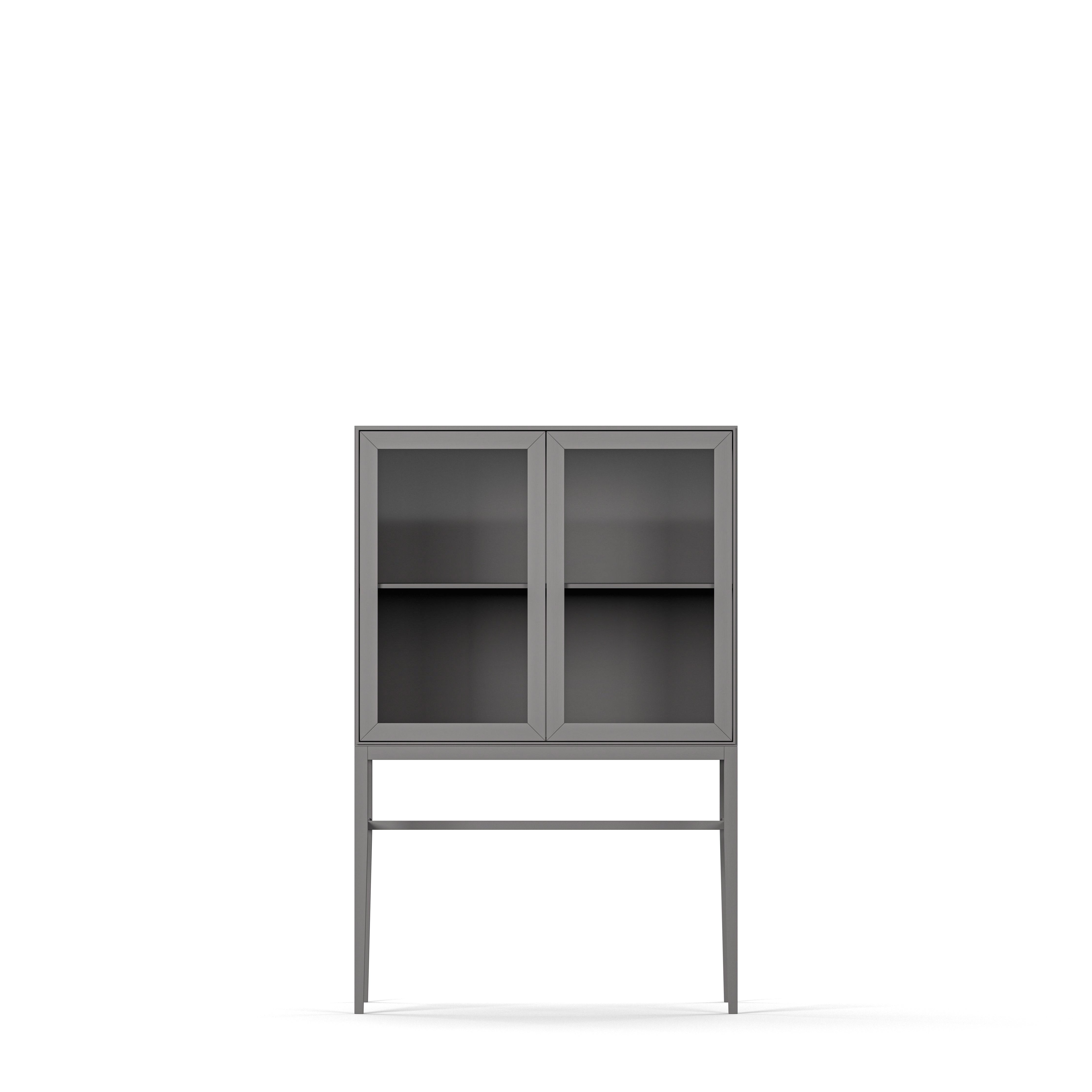 Englesson Skåp Grey Brushed Edge 2.0 Vitrinskåp Hög 721EGB #Variant_Grey Brushed 
