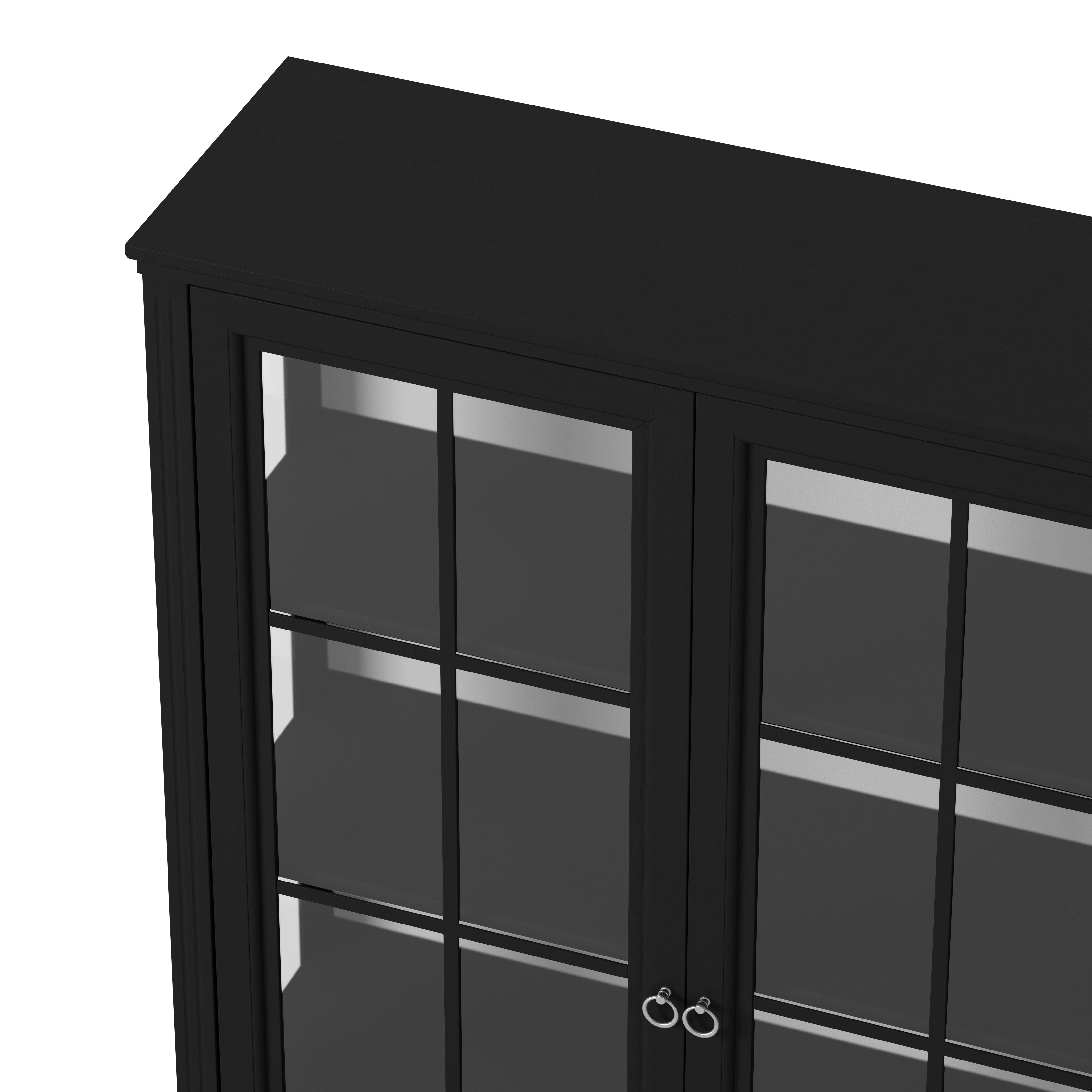 Englesson Skåp Stockholm 2.0 Överskåp Vitrin 3 Dörrar #Variant_Black 