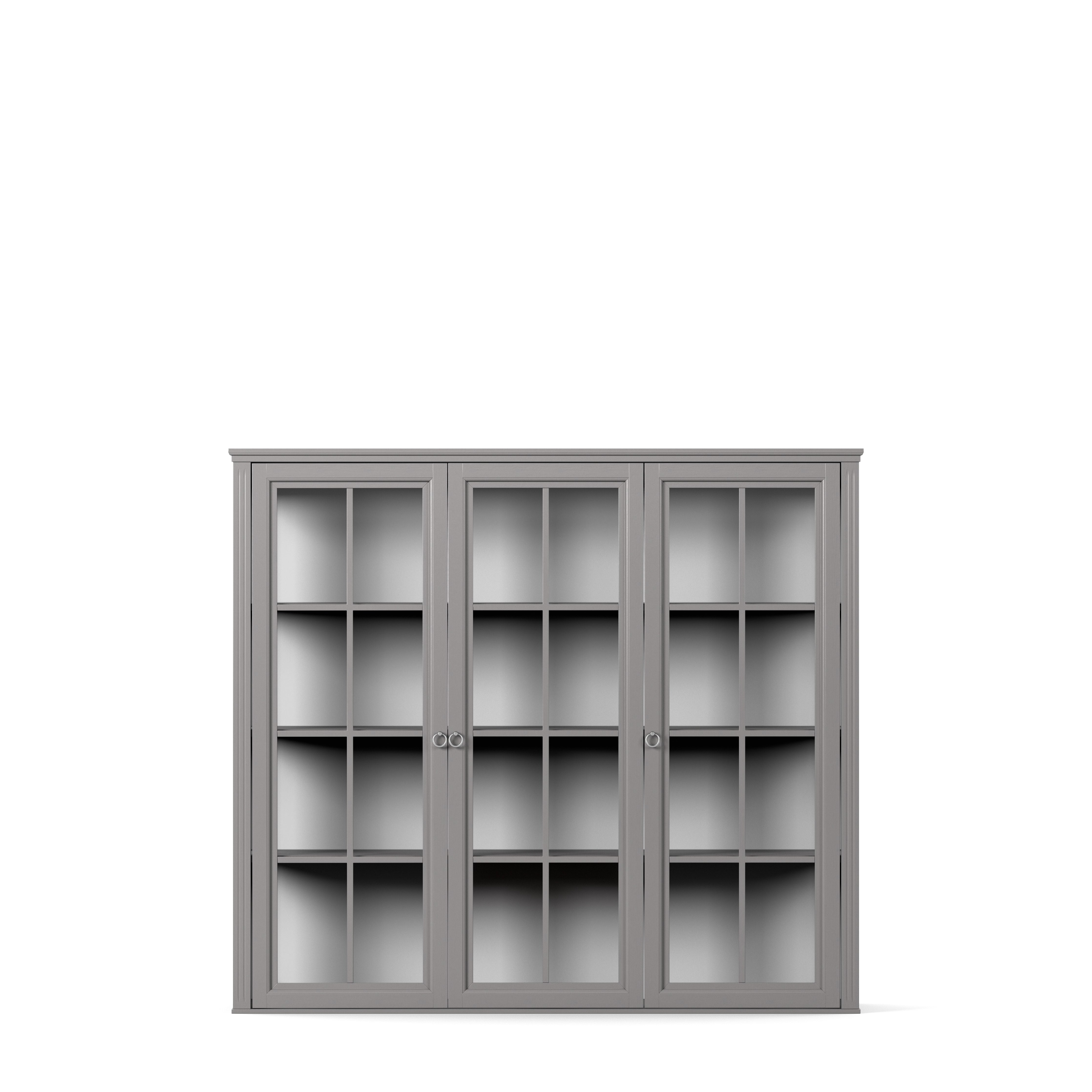 Englesson Skåp Grey Stockholm 2.0 Överskåp Vitrin 3 Dörrar 522GG2 #Variant_Grey 